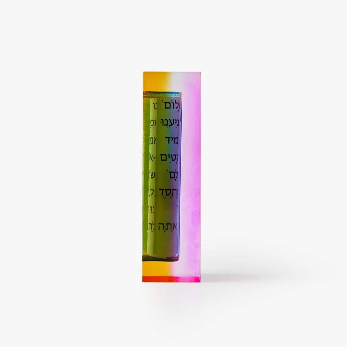 Acrylic Car Mezuzah with Traveler’s Prayer - Choice of Color、mySite、topwebapps