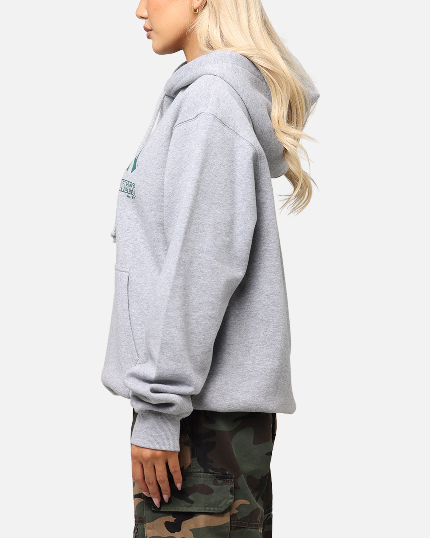 Majestic Athletic New York Yankees Murcer Arch Hoodie Grey Marle、mySite、zt4zffjzw