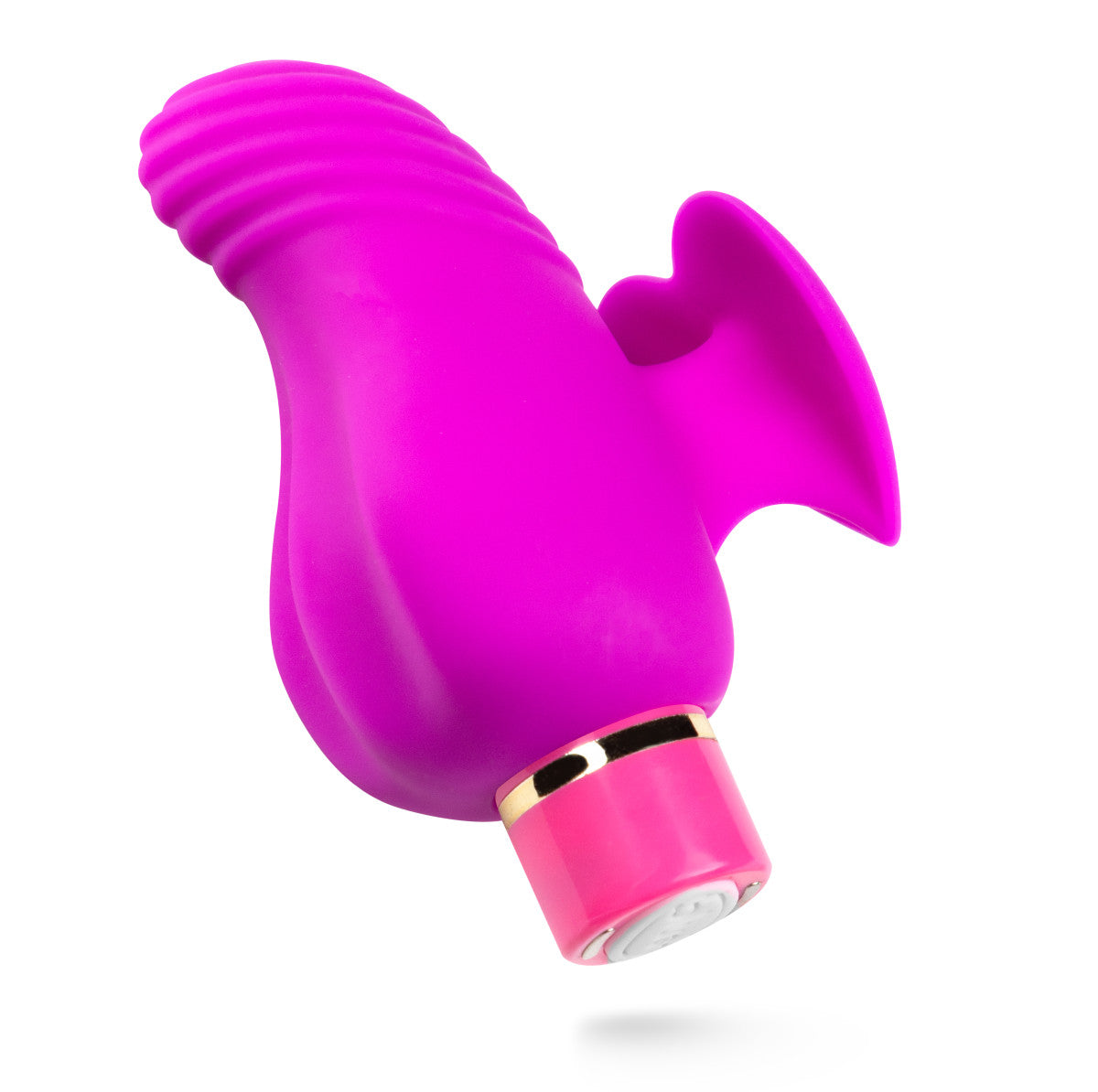 Aria By Blush® | Erotic AF: Finger Fin Plum Silicone Vibrator with Powerful RumboTech™ Technology、mySite、bottomscart