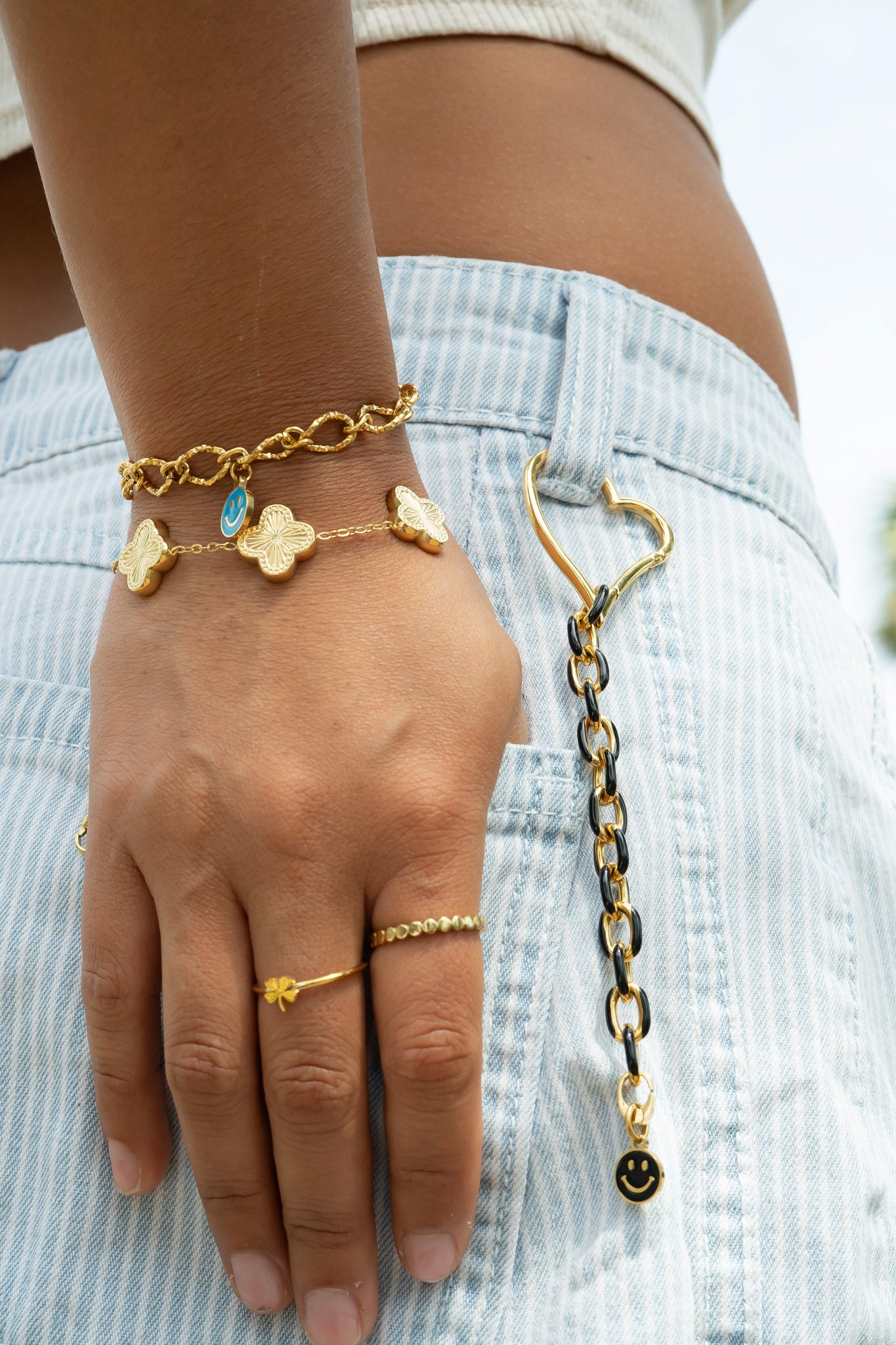 18K Gold PVD Stainless Steel Enamel Cable Chain - By The Foot / SPL1016、mySite、dreamappss