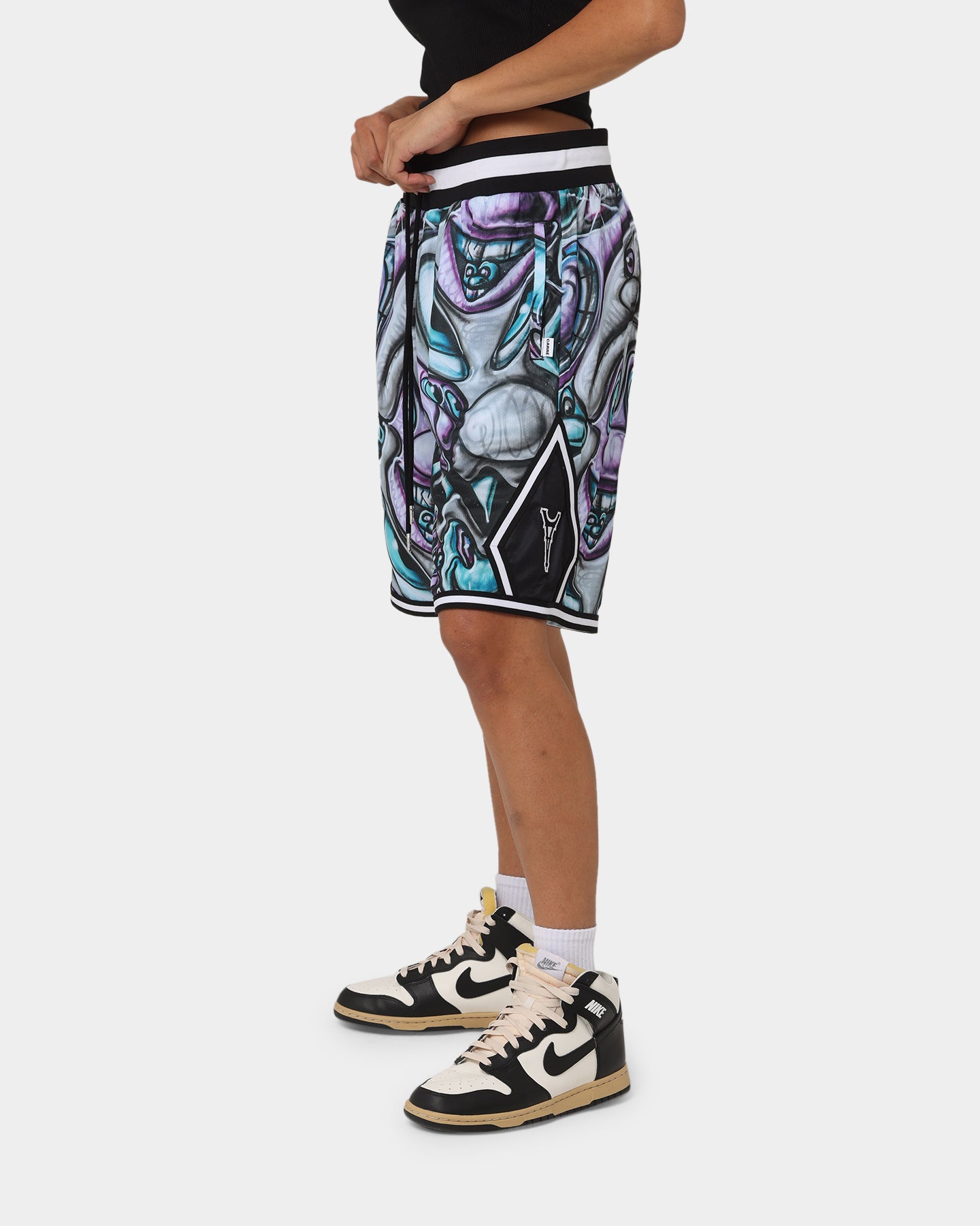 Carré X Kenny Scharf Krunch Time Ball Shorts Black、mySite、zt4zffjzw