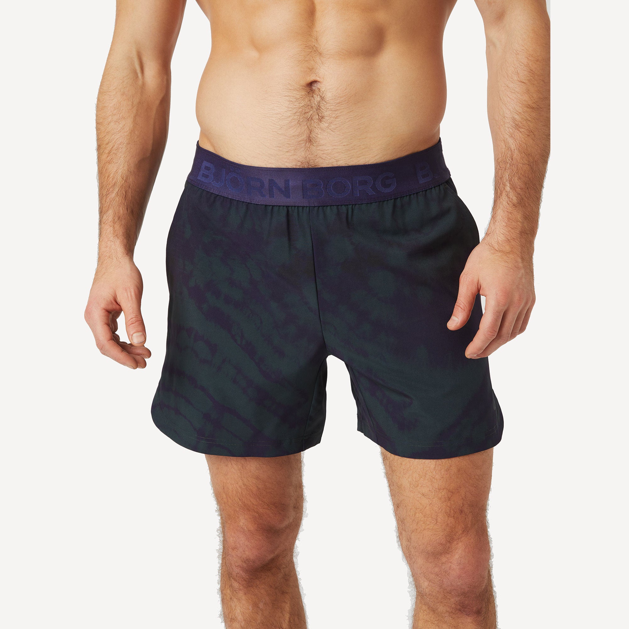 Bj枚rn Borg Ace Men's Tie Dye Short Tennis Shorts、mySite、neckold