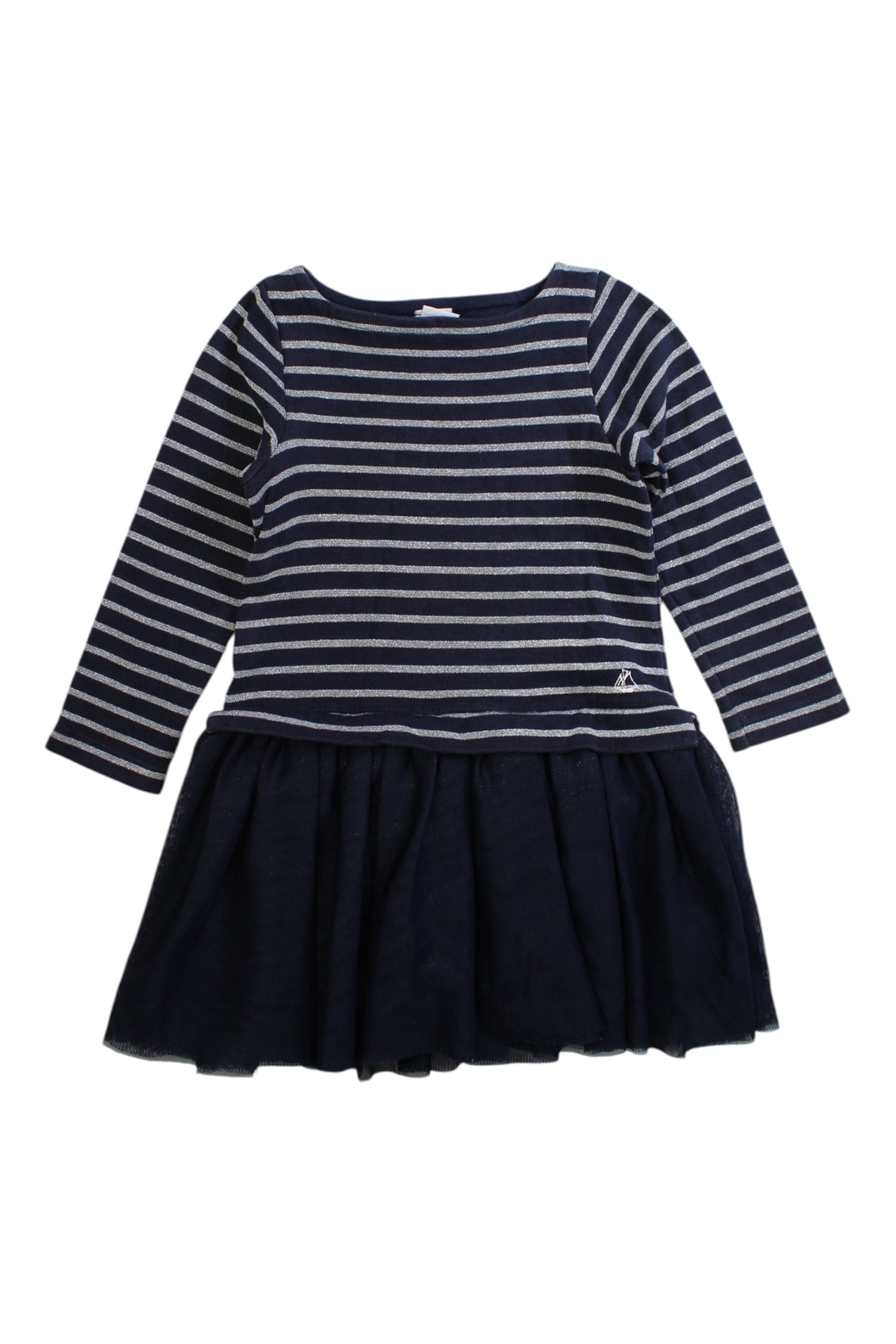 Petit Bateau Striped Long Sleeve Dress 3T、mySite、g9winljtr