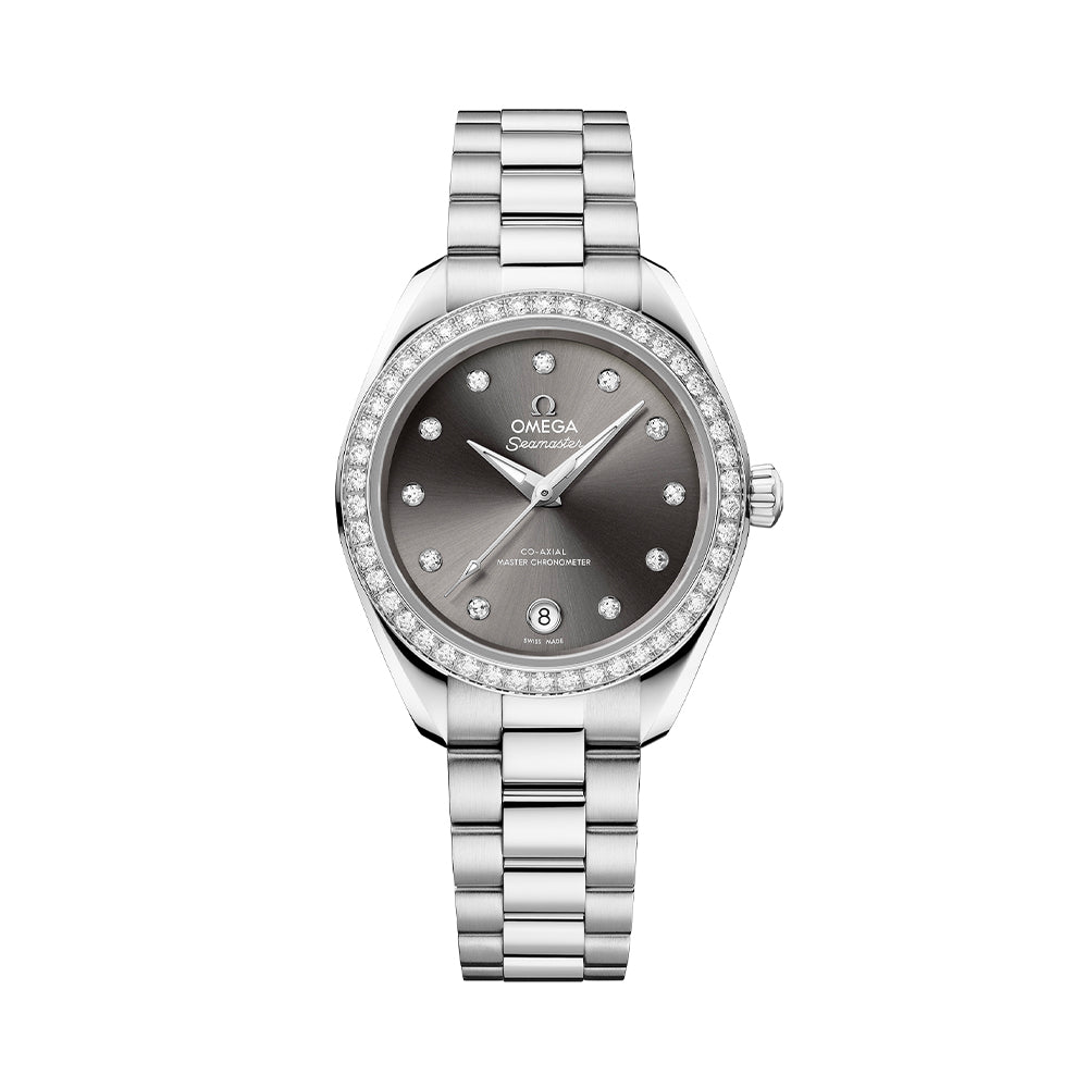 Seamaster Aqua Terra 150M Diamonds 30mm - Grey on Bracelet、mySite、botmansion