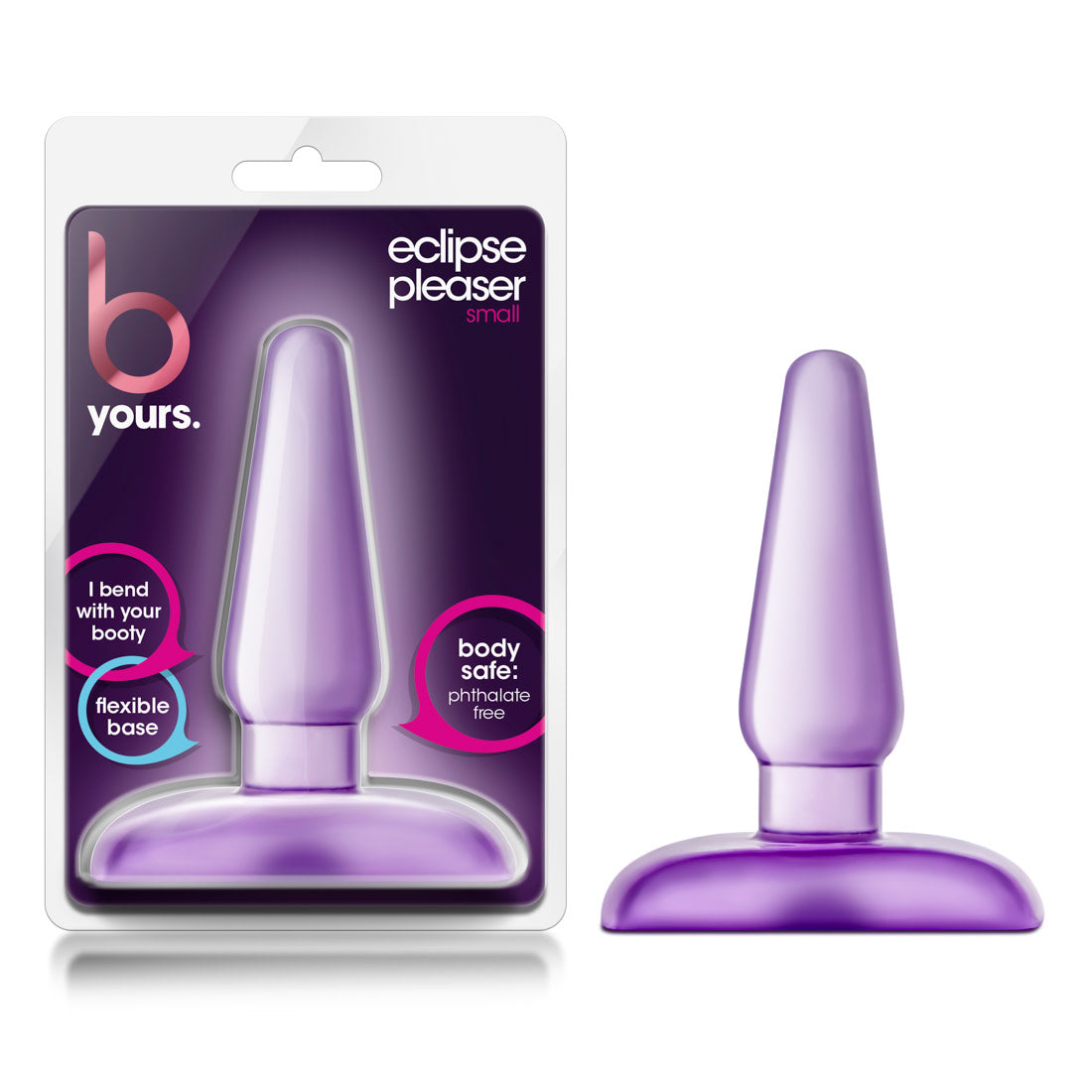 B Yours By Blush® | Eclipse Pleaser Purple 4.25-Inch Anal Plug、mySite、bottomscart