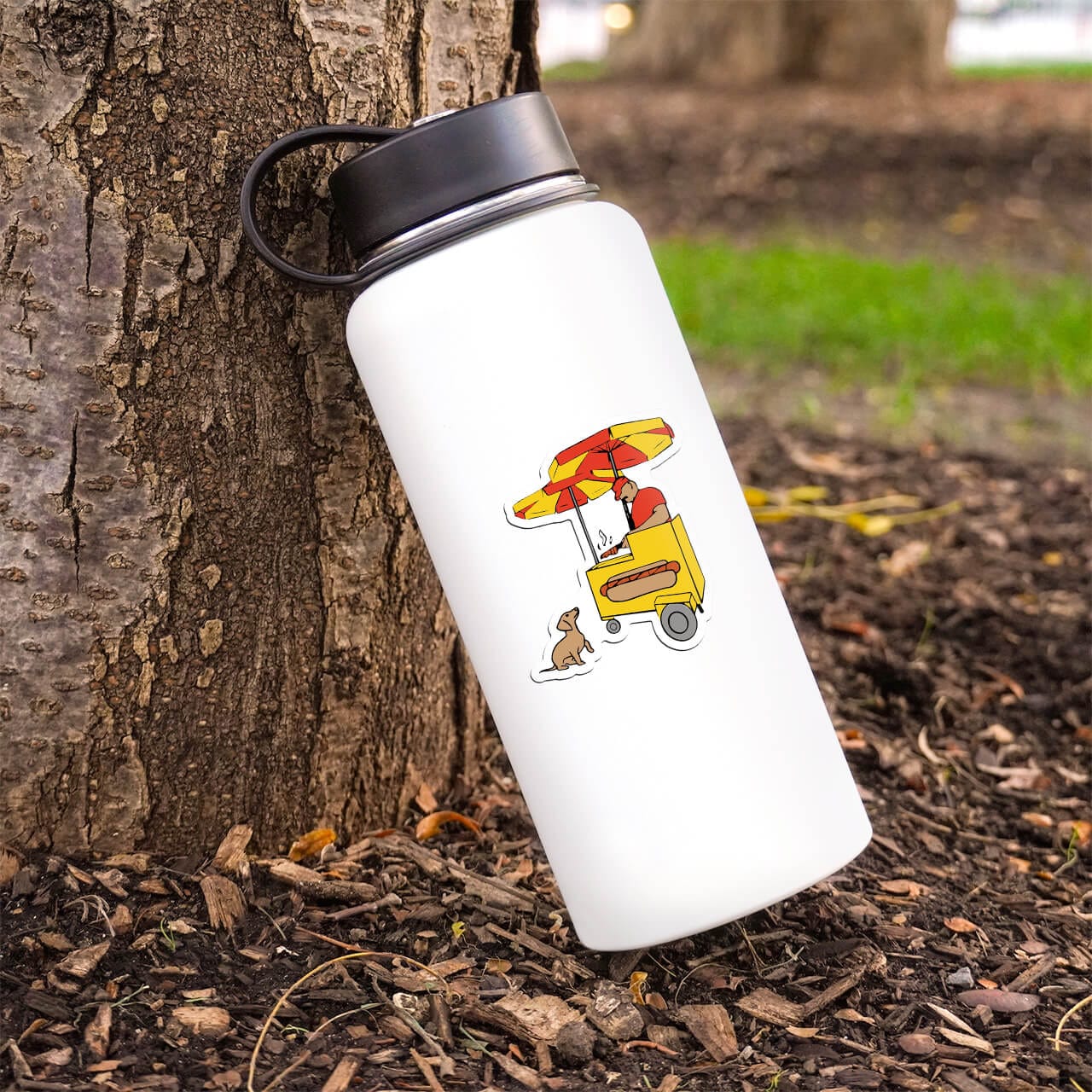  NY Hot Dog Stand Sticker、mySite、ghnorth