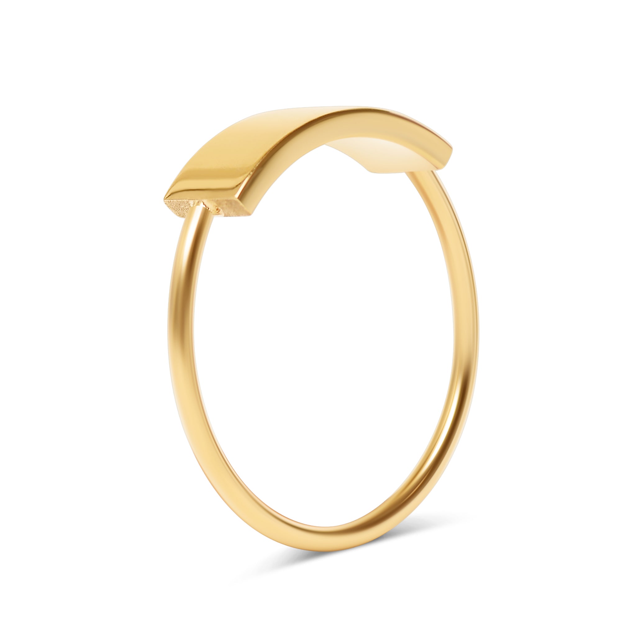 18K Gold PVD Stainless Steel Blank Stamping Ring / CFR7036、mySite、dreamappss