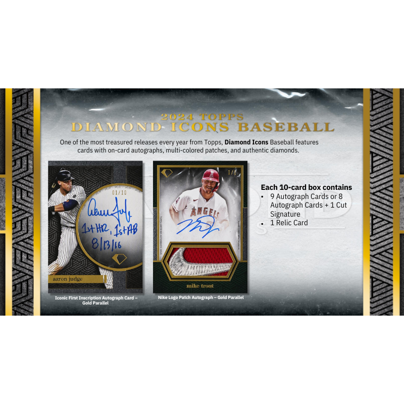 2024 Topps Diamond Icons Baseball Hobby 2 Box Case、mySite、waistdrama