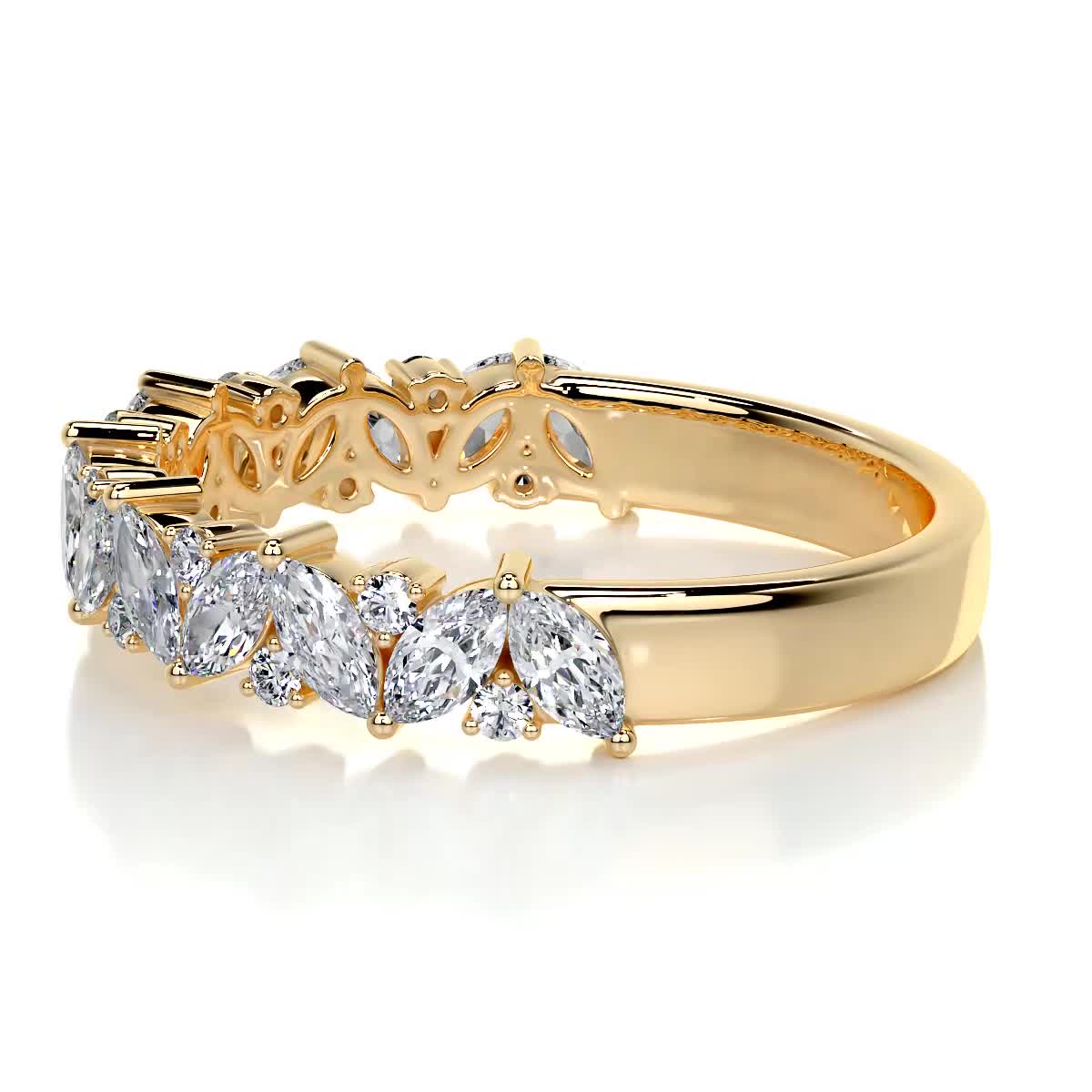 Regina Lab Grown Diamond Wedding Ring (1 Carat) -18K Yellow Gold (RTS)、mySite、hinf8tx79