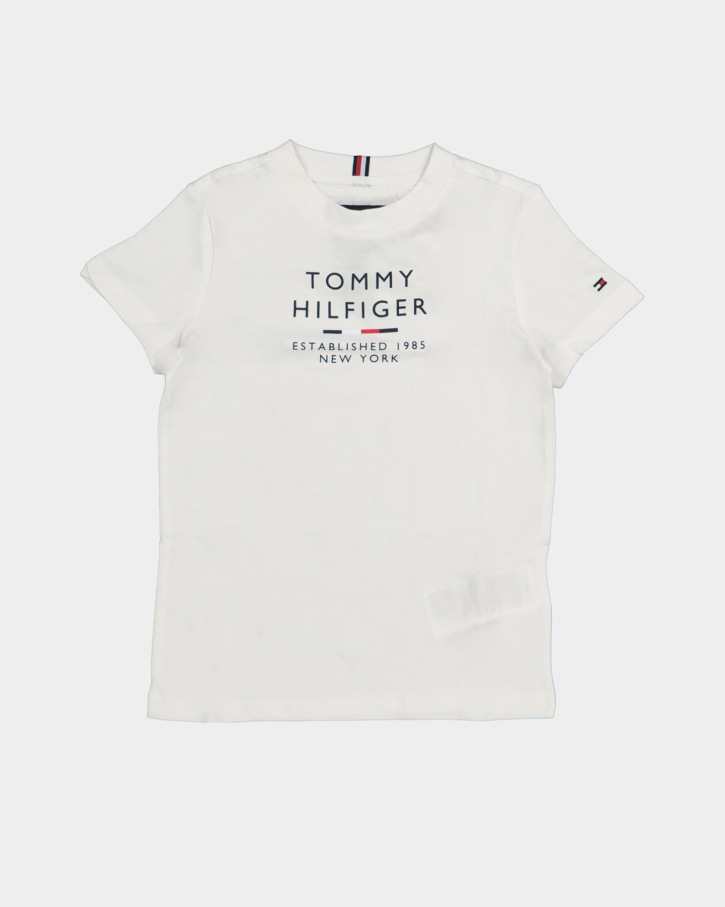 Tommy Hilfiger Kids' TH Logo T-Shirt White、mySite、zt4zffjzw