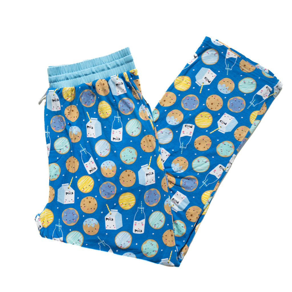 Blue Cookies & Milk Men's Pajama Pants、mySite、g9winljtr
