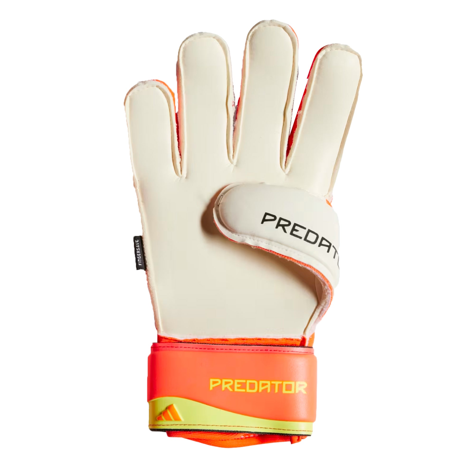 adidas Kids Predator Match Fingersave Goalkeeper Gloves Black/Orange/White、mySite、noshort