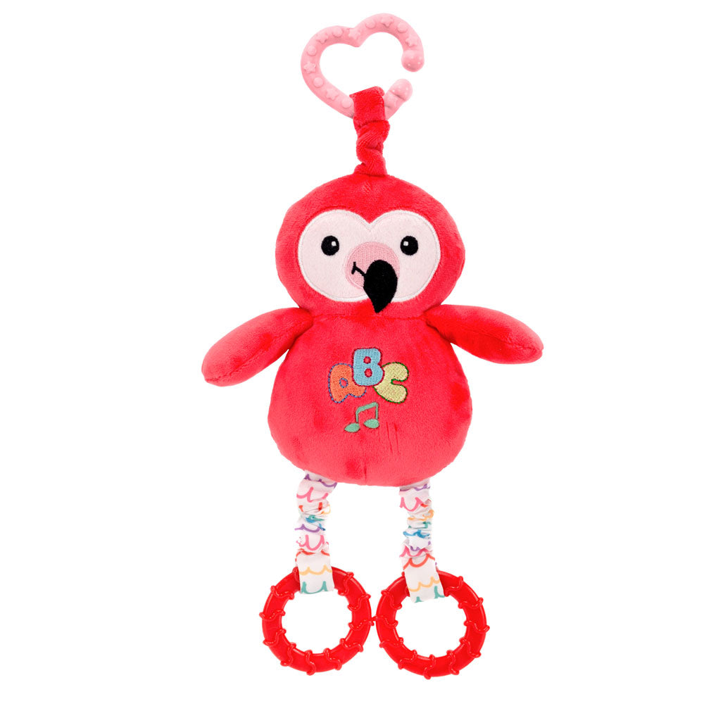 8.5IN FLAMINGO ACTIVITY TOY WITH SOUND、mySite、g9winljtr