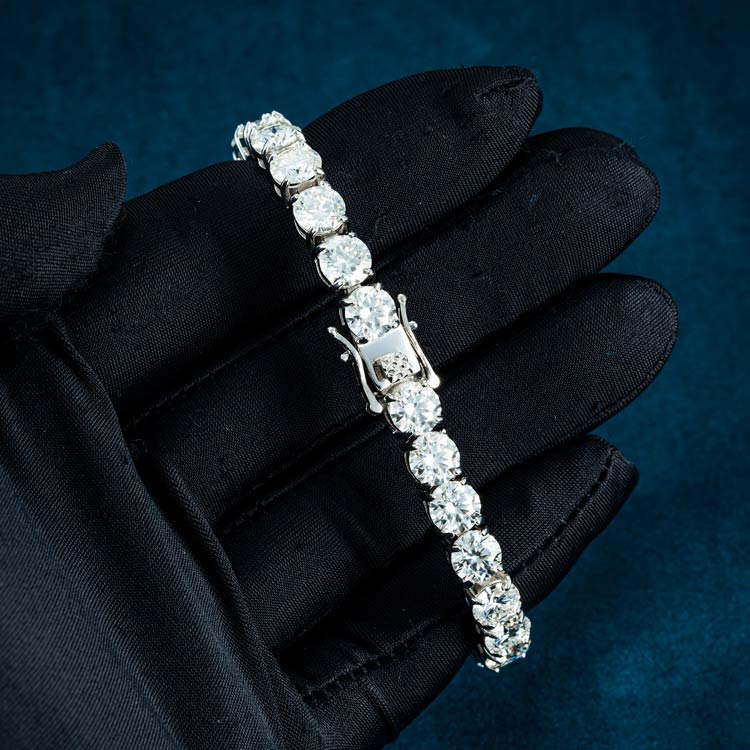 6MM Moissanite Tennis Bracelet 14K Gold、mySite、hinf8tx79
