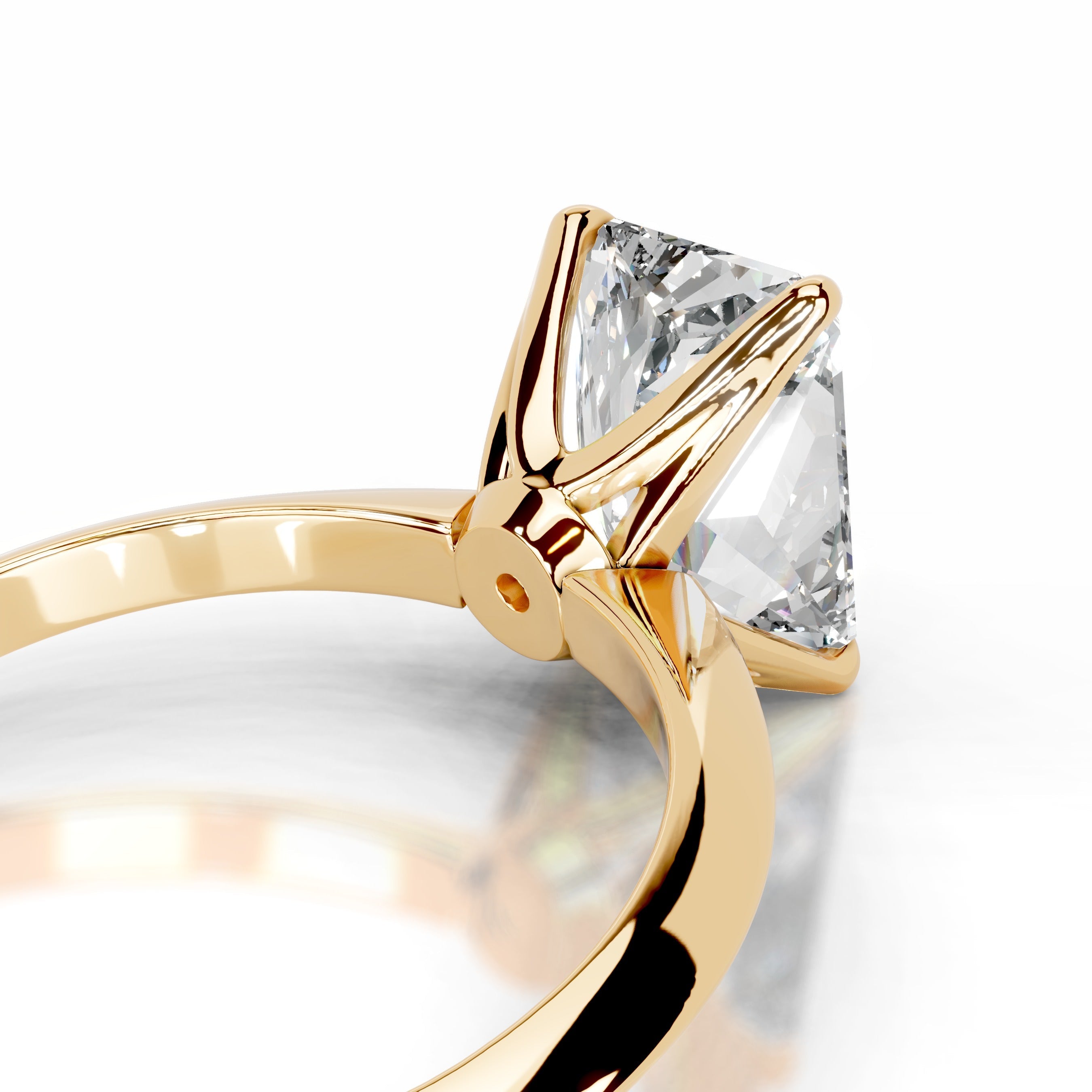 Evie Moissanite Ring - 18K Yellow Gold (RTS)、mySite、hinf8tx79