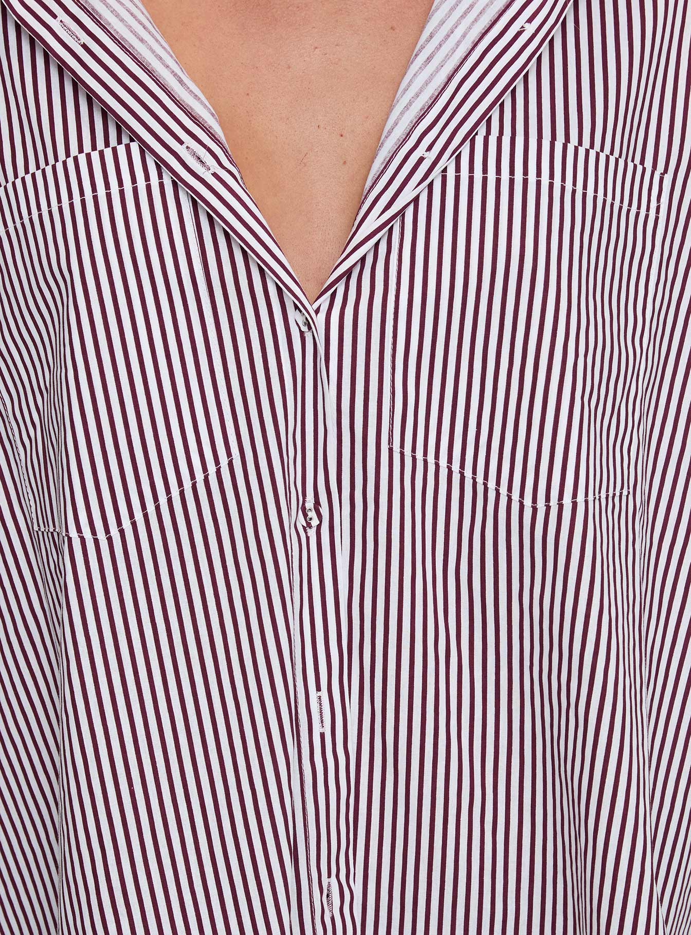 Takes You Far Shirt Burgundy Stripe、mySite、solidvoid