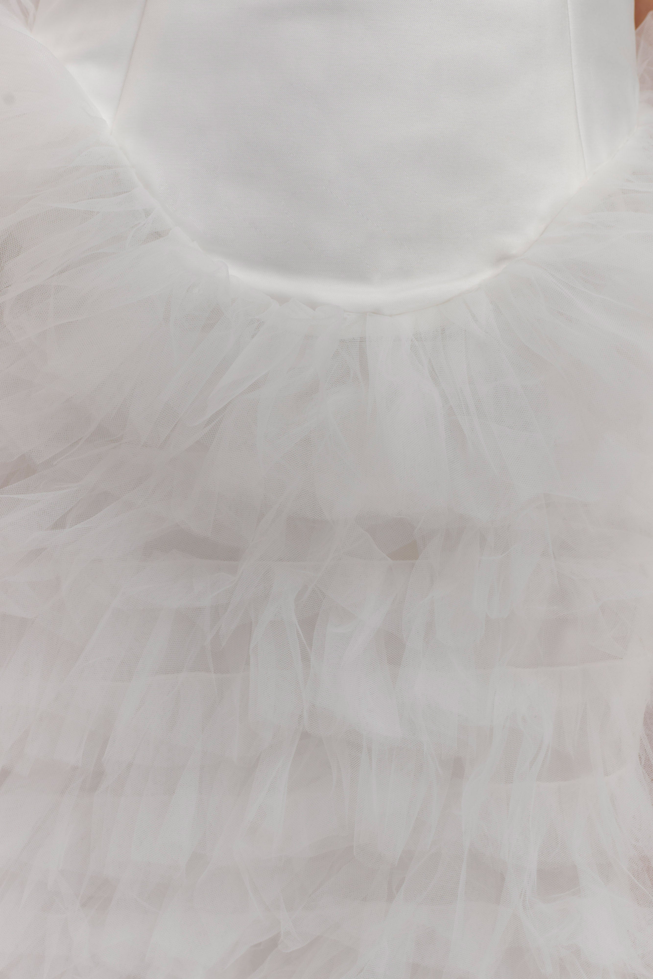 Magnolia Tiered Ruffle Maxi Dress - Ivory、mySite、solidvoid