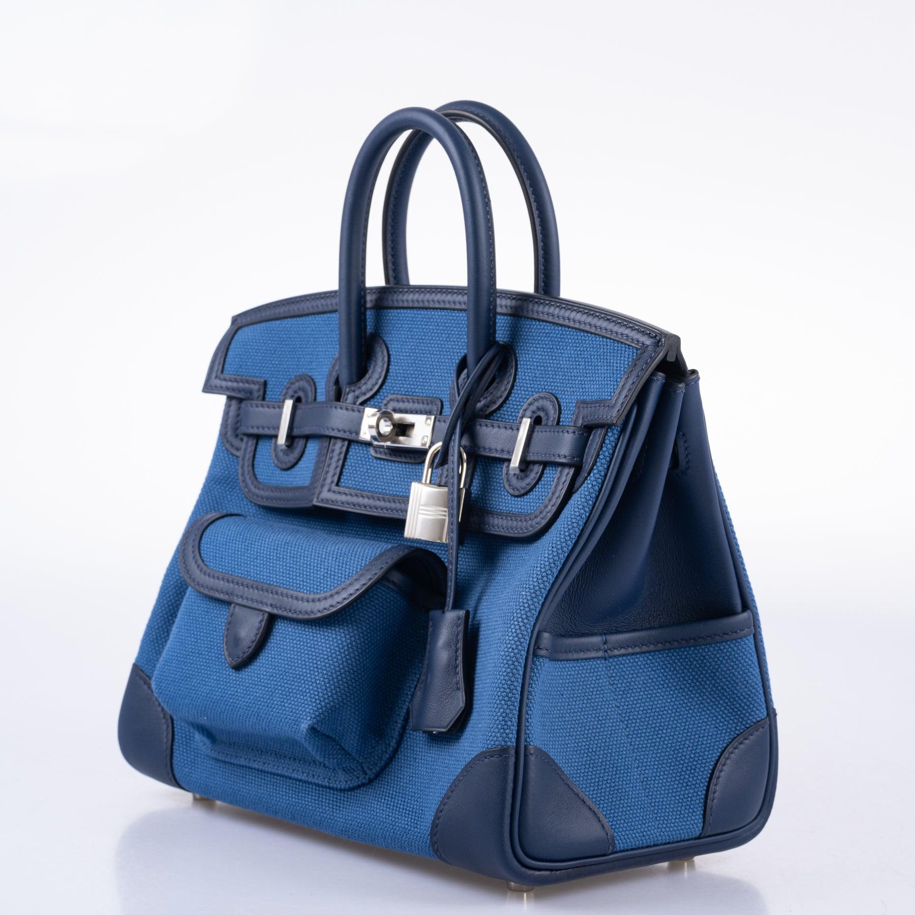 Hermès Cargo Birkin 25 Blue Egee Toile Goeland & Navy Swift Palladium Hardware、mySite、garminoutage.com