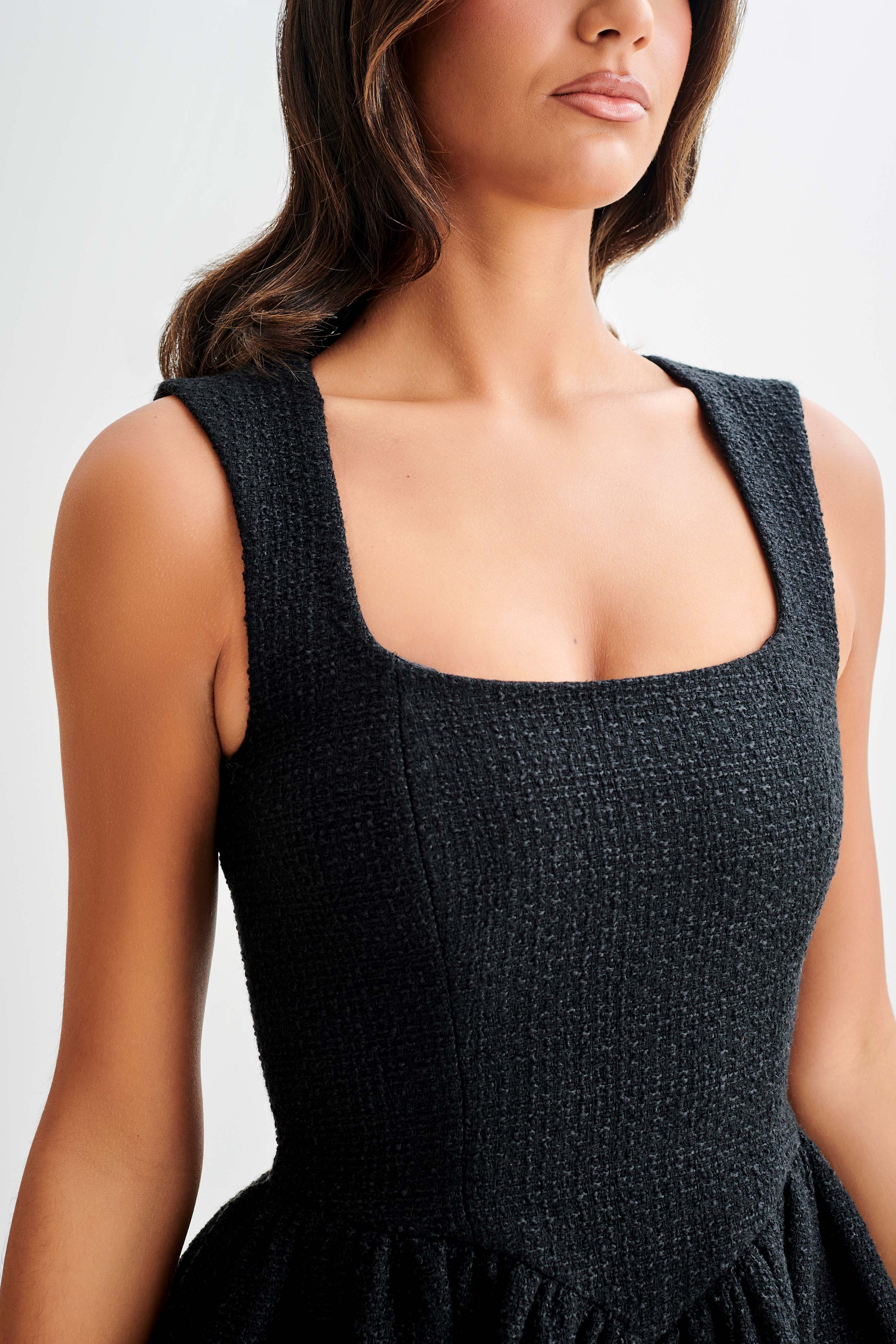 Jennifer Boucle Mini Dress - Black、mySite、solidvoid