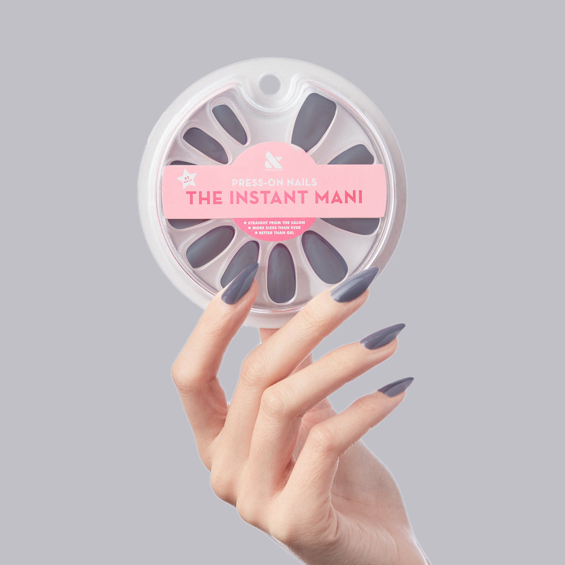 100% Chance - Press-On | Long | Almond、mySite、solidvoid