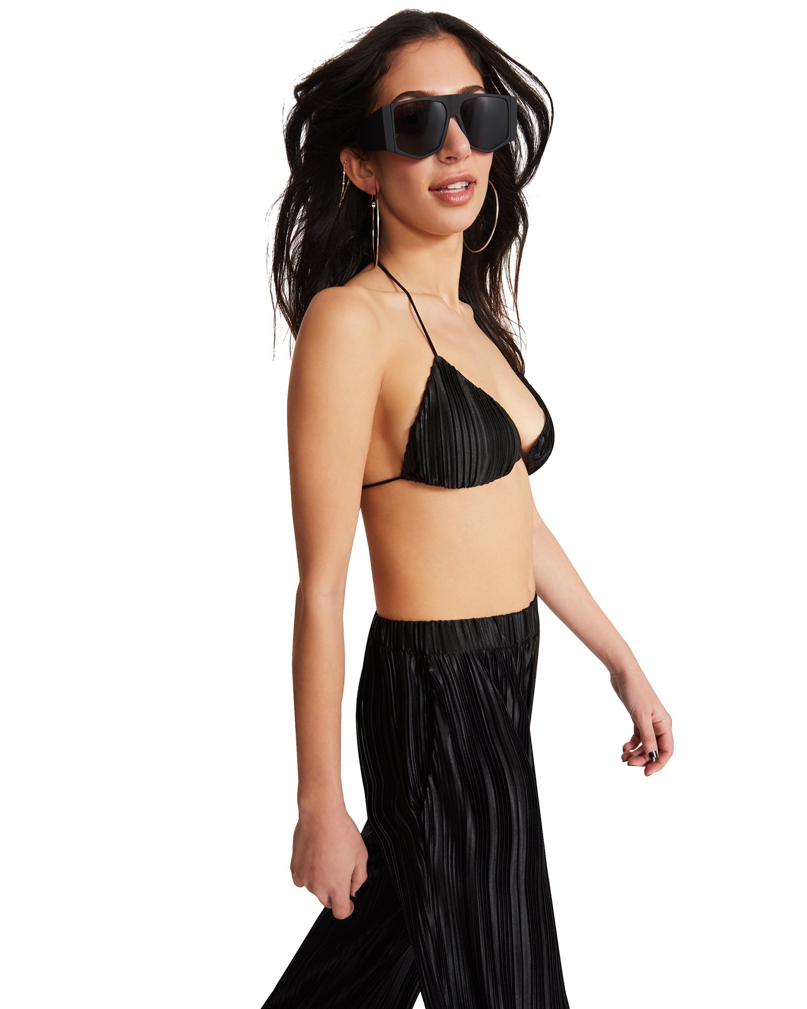 PLISSE PANT SET BLACK - SM REBOOTED、mySite、gtrtttuynbv