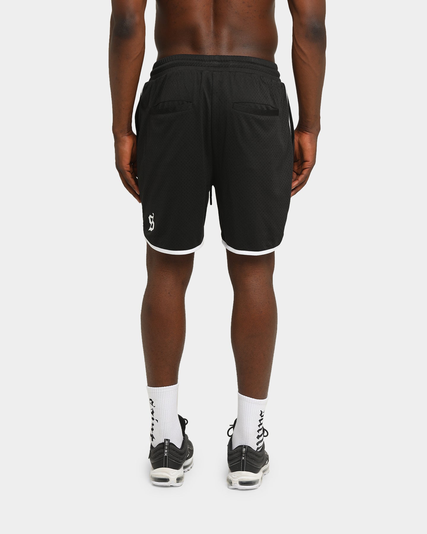 Saint Morta Era Mesh Basketball Short Black/White、mySite、zt4zffjzw