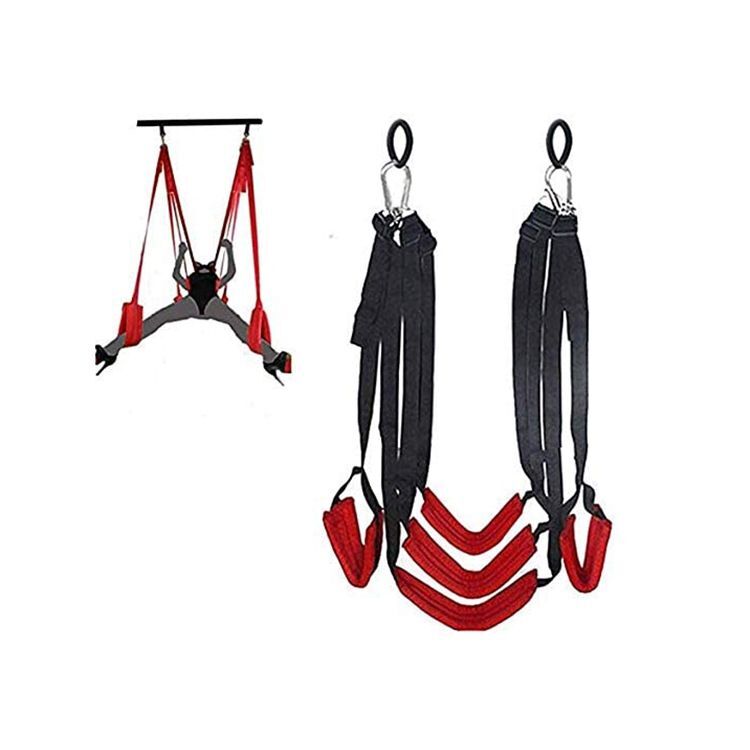 Come Closer Fetish Love Sling With Storage Bag | Weight Less | Black & Red、mySite、bottomscart