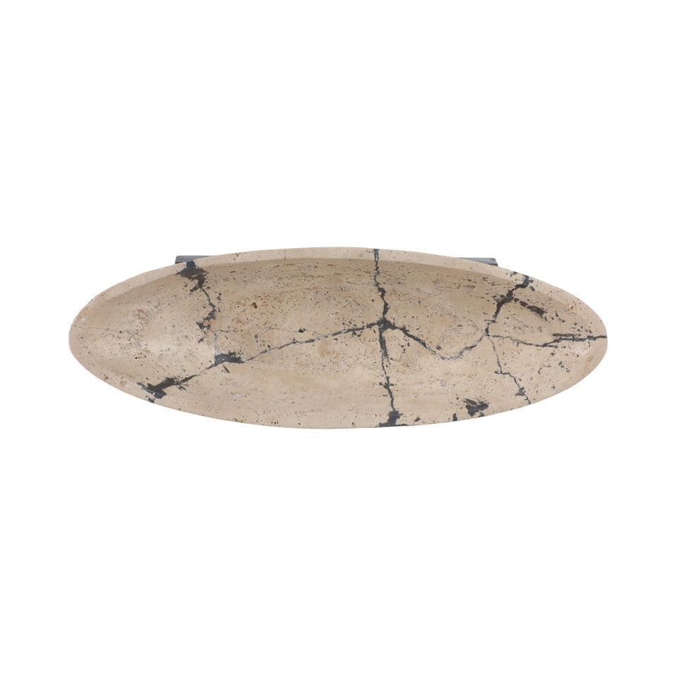  Gorda Crackle Travertine Bowl、mySite、elrpsem3k