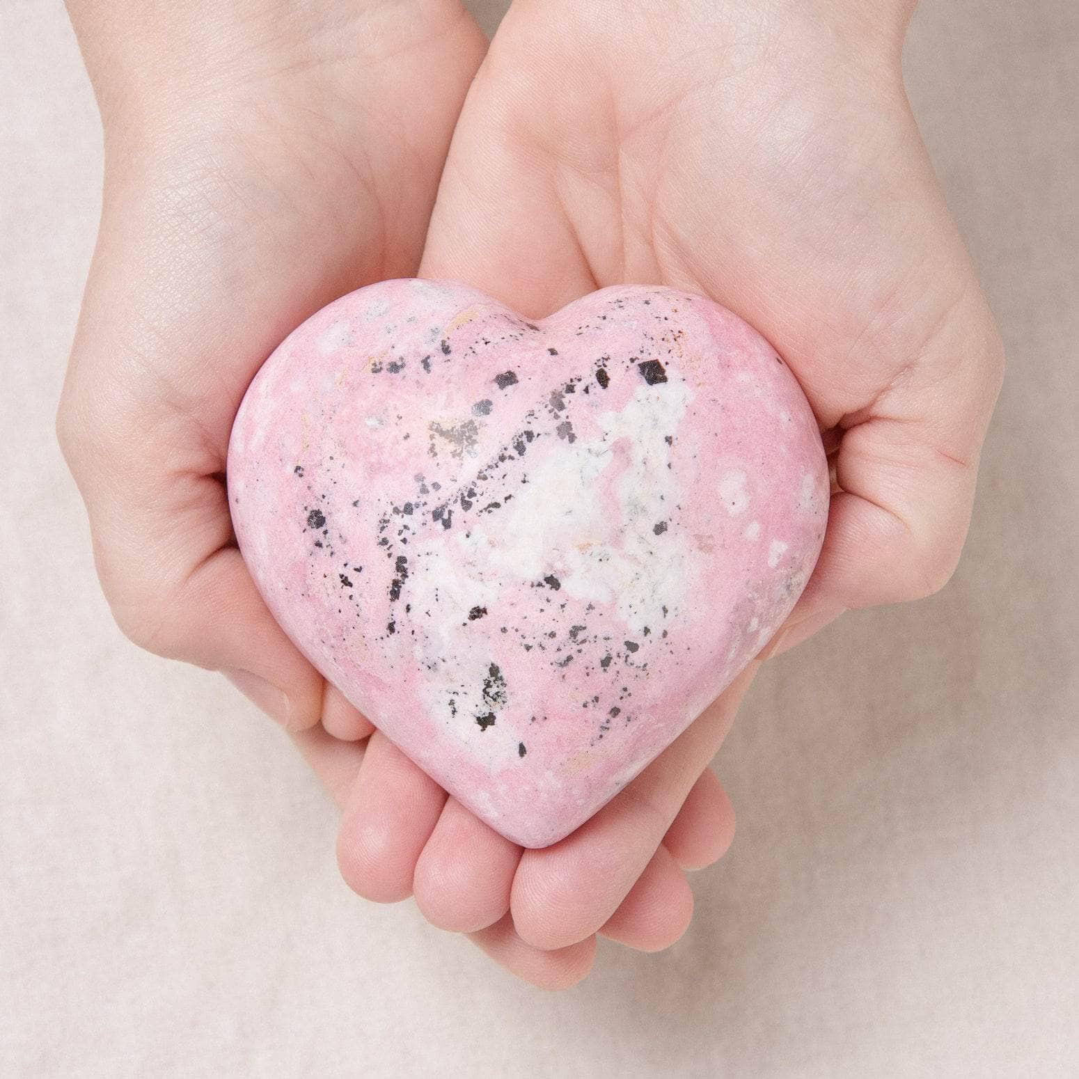 Peruvian Rhodonite Hearts - AAA Premium Quality、mySite、hinf8tx79