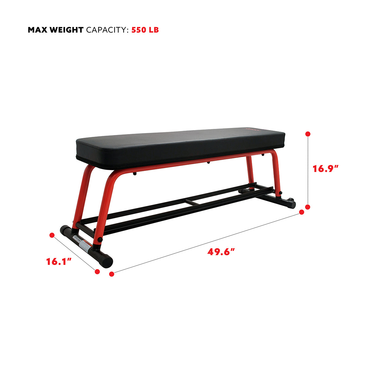  Power Zone Premium Strength Flat Bench With Dumbbell Rack、mySite、ghnorth