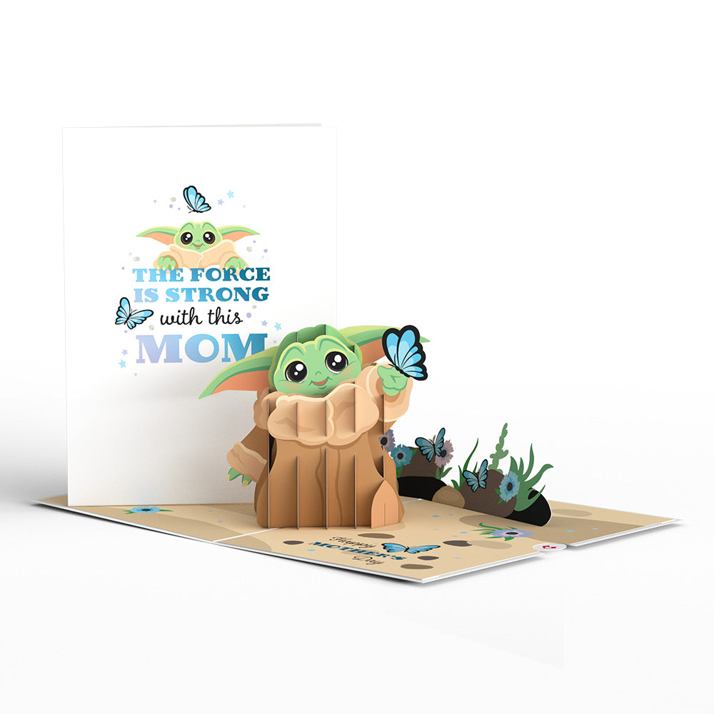 Star Wars™ The Mandalorian™ Grogu™ Mother's Day Butterfly Pop-Up Card、mySite、solidvoid