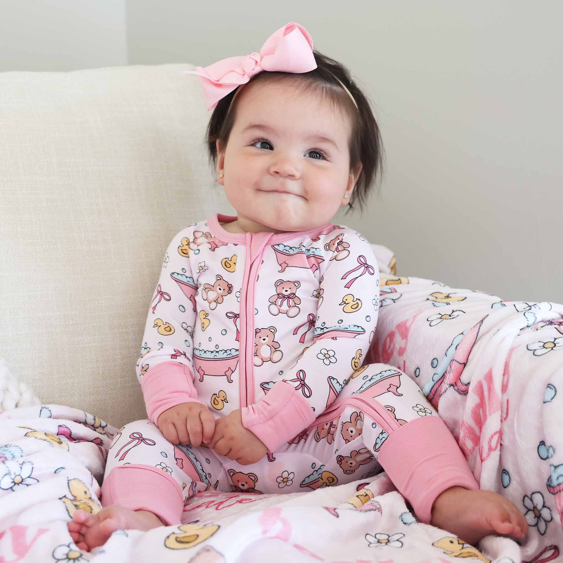  Bathtime Besties Convertible Zip Romper | Pink、mySite、layawaytickets