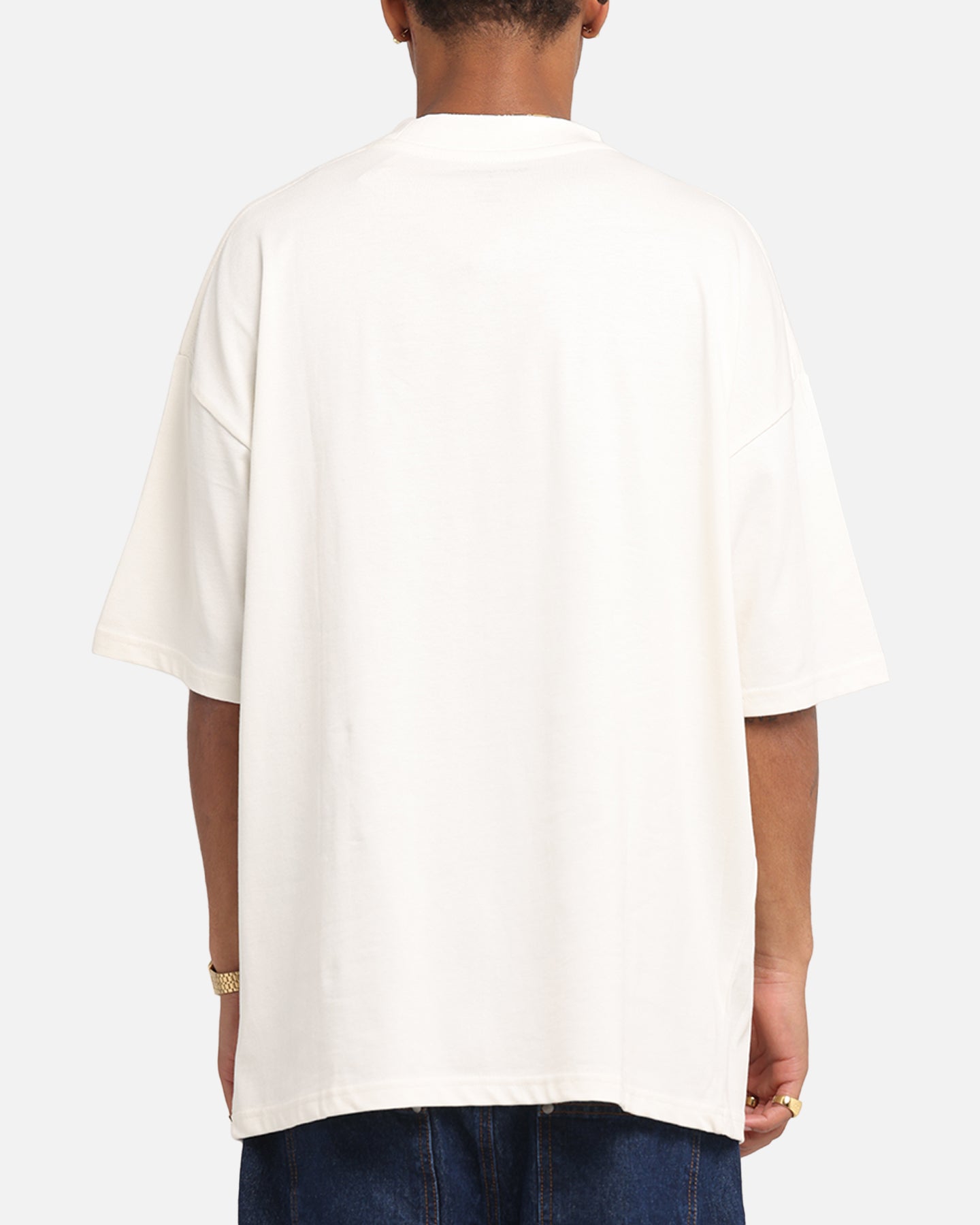 Saint Morta Scripture Mock Neck T-Shirt Off White、mySite、zt4zffjzw