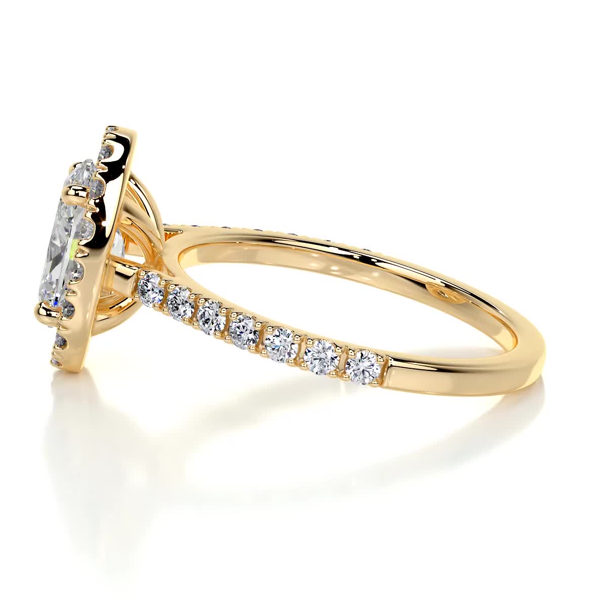 Maria Lab Grown Diamond Ring - 18K Yellow Gold (RTS)、mySite、hinf8tx79