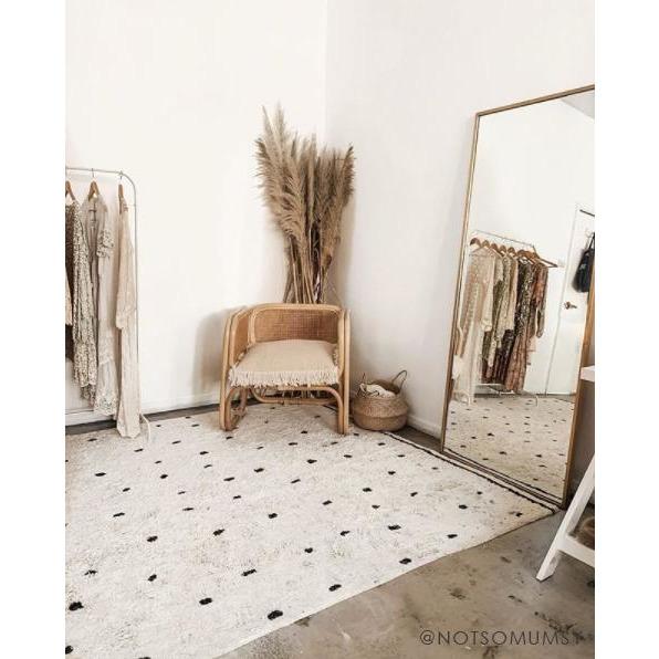 Cotton Berber Going Dotty Black Washable Area Rug、mySite、gigharbornorthrealestate