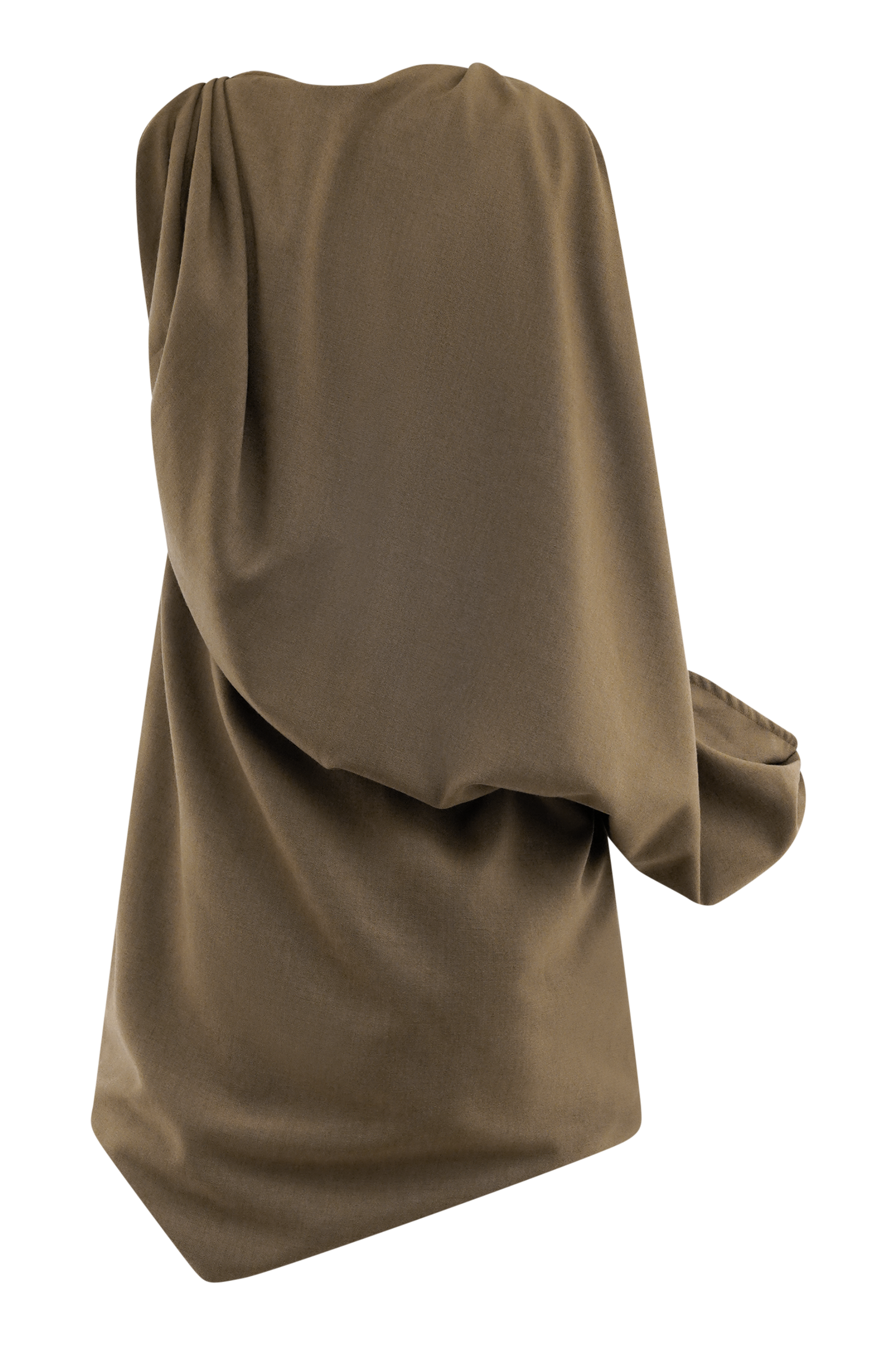 Gabriella Draped Mini Dress - Light Brown Marle、mySite、solidvoid