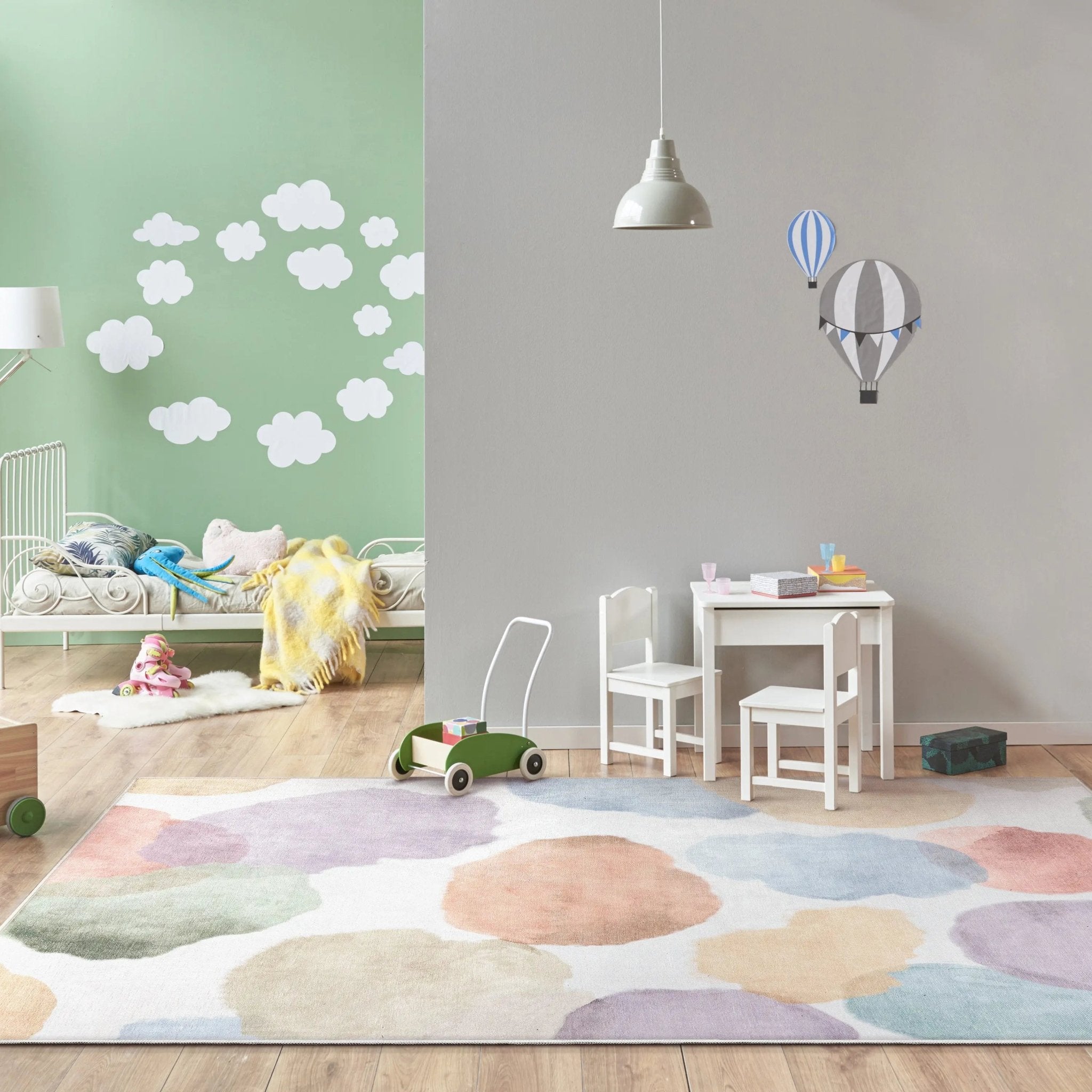 Watercolor Dot Modern Multi Color Area Flat-Weave Rug、mySite、gigharbornorthrealestate