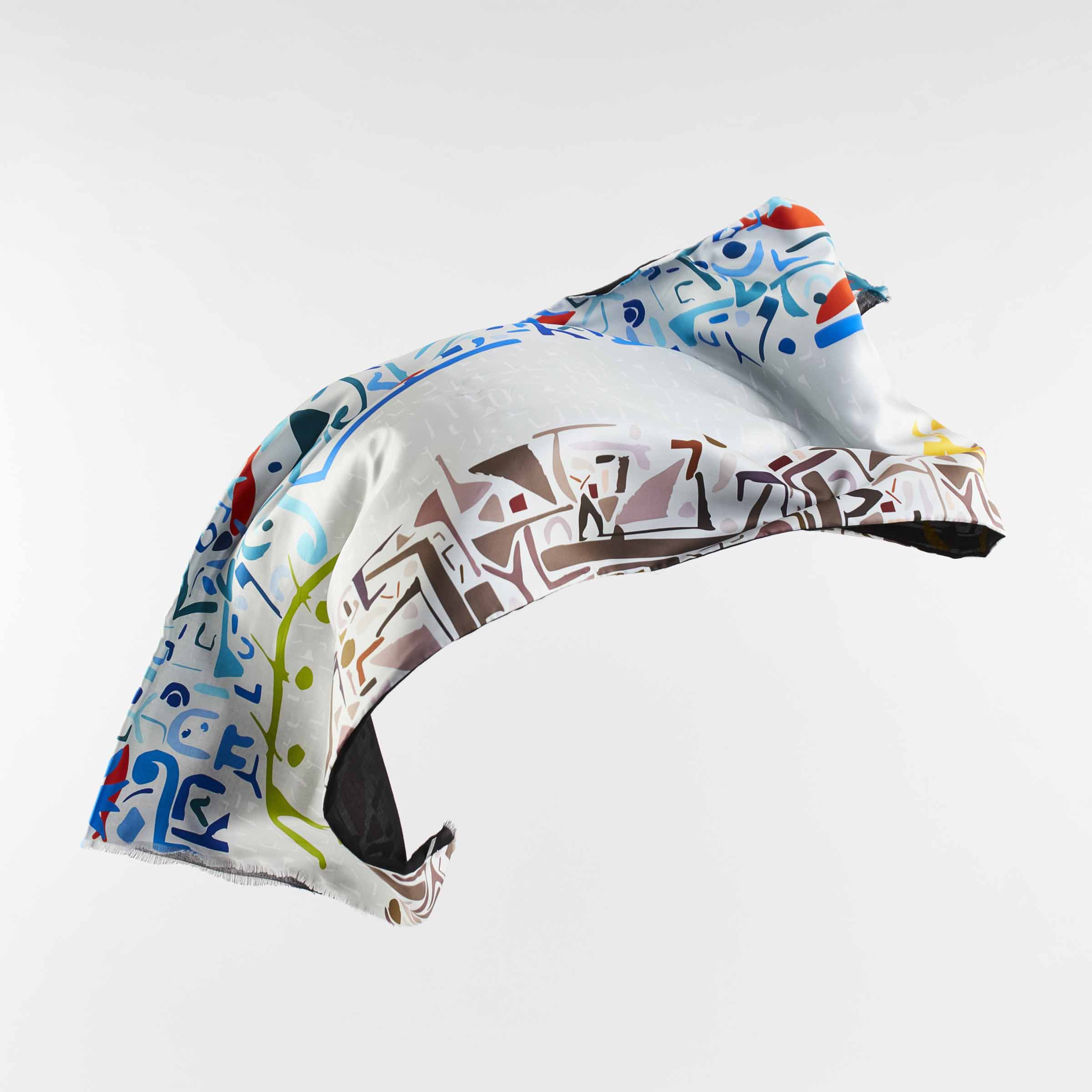 Silk and Cashmere Stole STRANGE SHAPE by Orequo、mySite、neckold