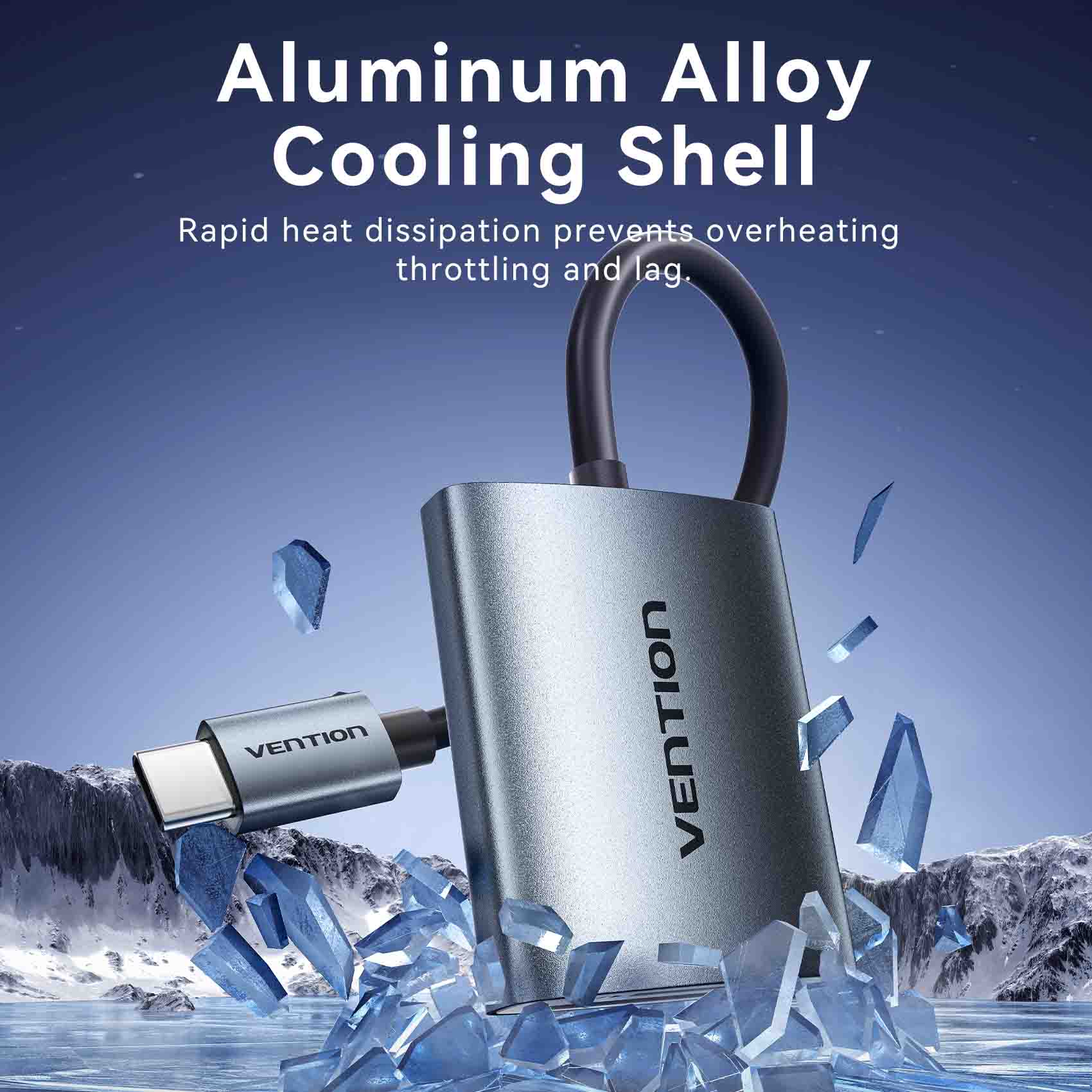 Vention 2-in-1 SD 4.0 Card Reader (SD + TF)、mySite、fannypackpong