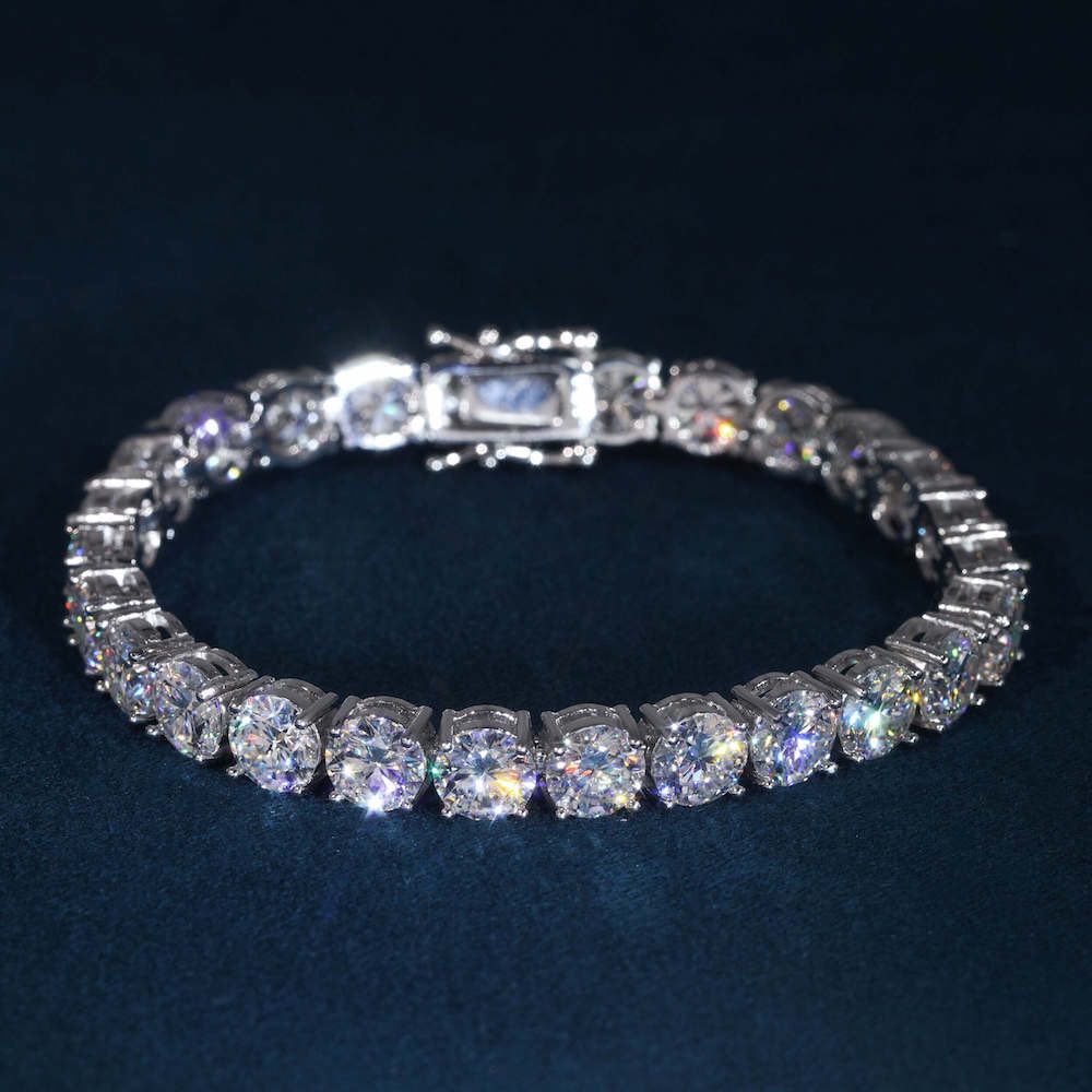 Moissanite Tennis Bracelet 14K Gold (ALL SIZES)、mySite、hinf8tx79