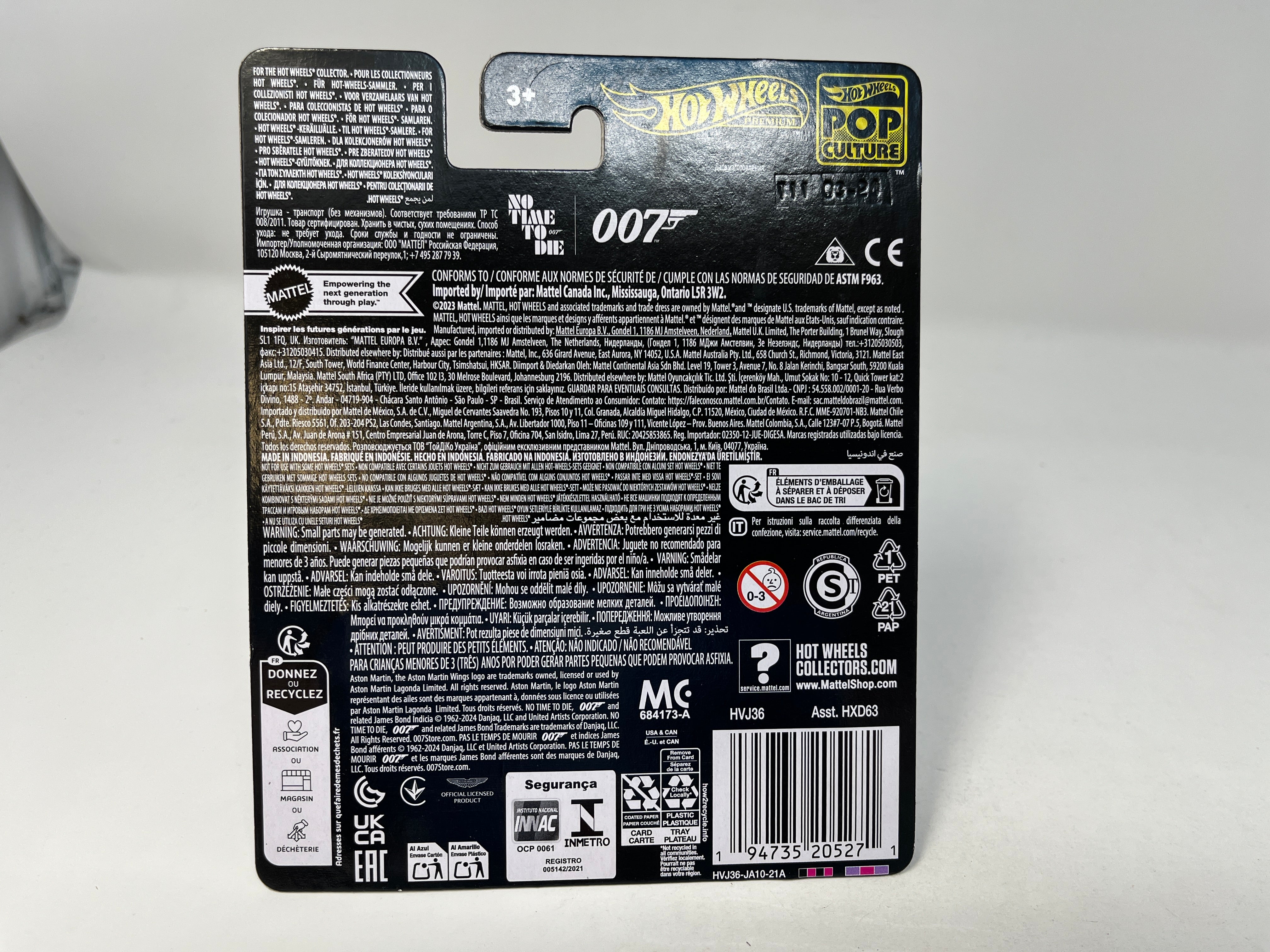 Aston Martin V8 Bond 007 * GREY * 2024 Hot Wheels Pop Culture Case D、mySite、hgirdovlk