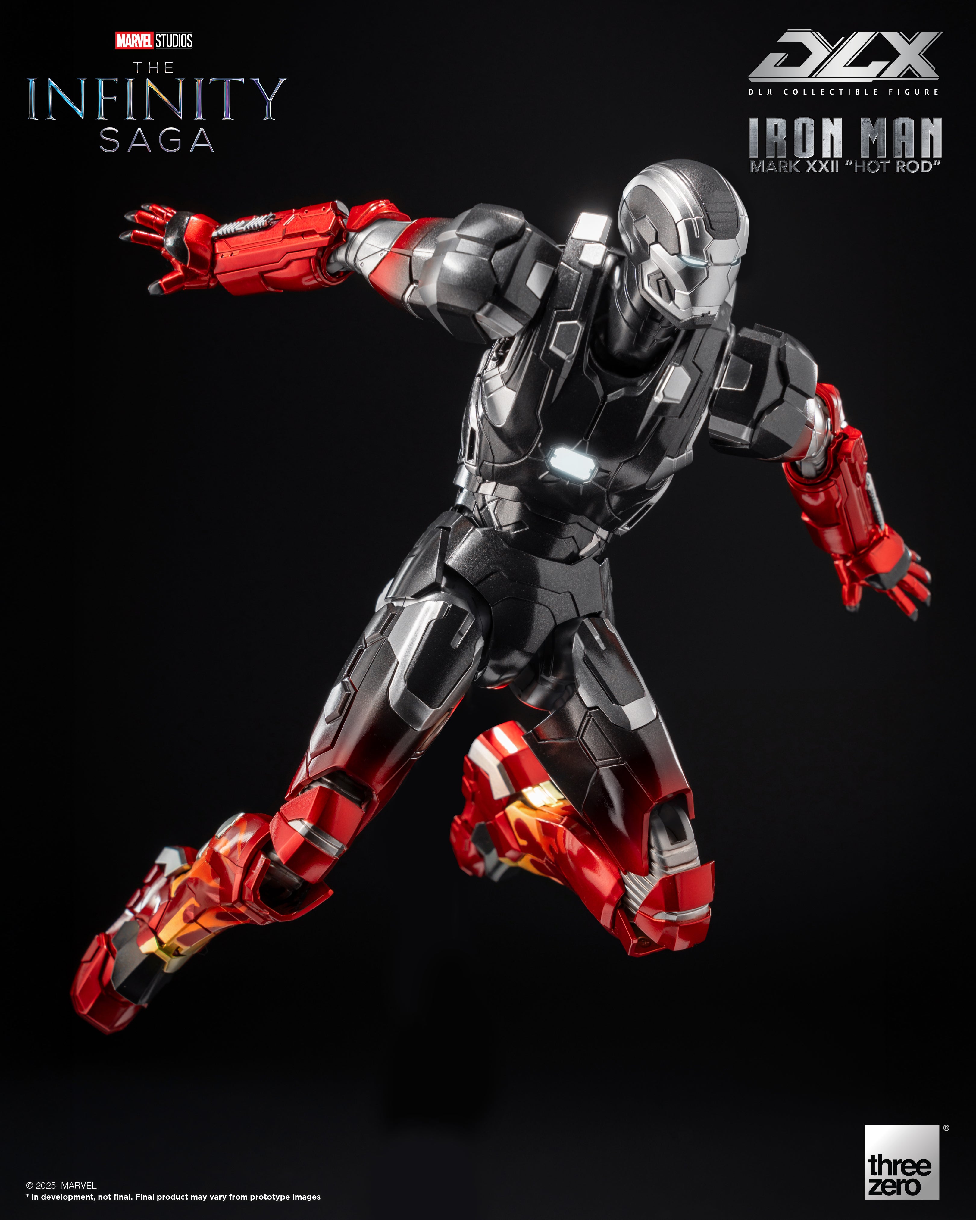 Threezero Marvel: The Infinity Saga DLX Iron Man Mark 22 (Hot Rod) 1/12 Scale Action Figure、mySite、hgirdovlk