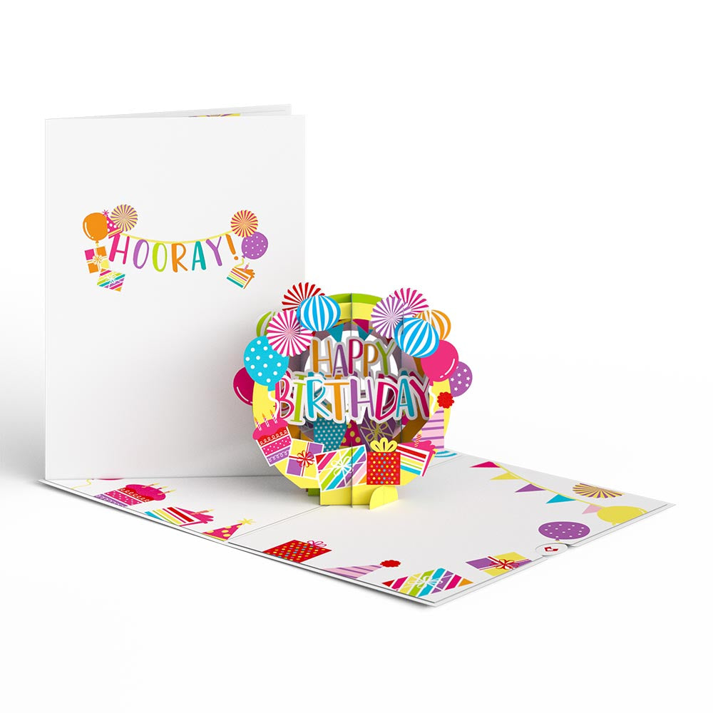 Happy Birthday Hooray Pop-Up Card、mySite、solidvoid