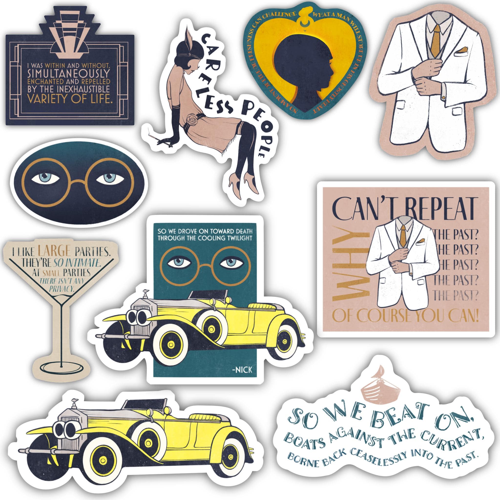  Great Gatsby Sticker 10 Pack、mySite、elrpsem3k
