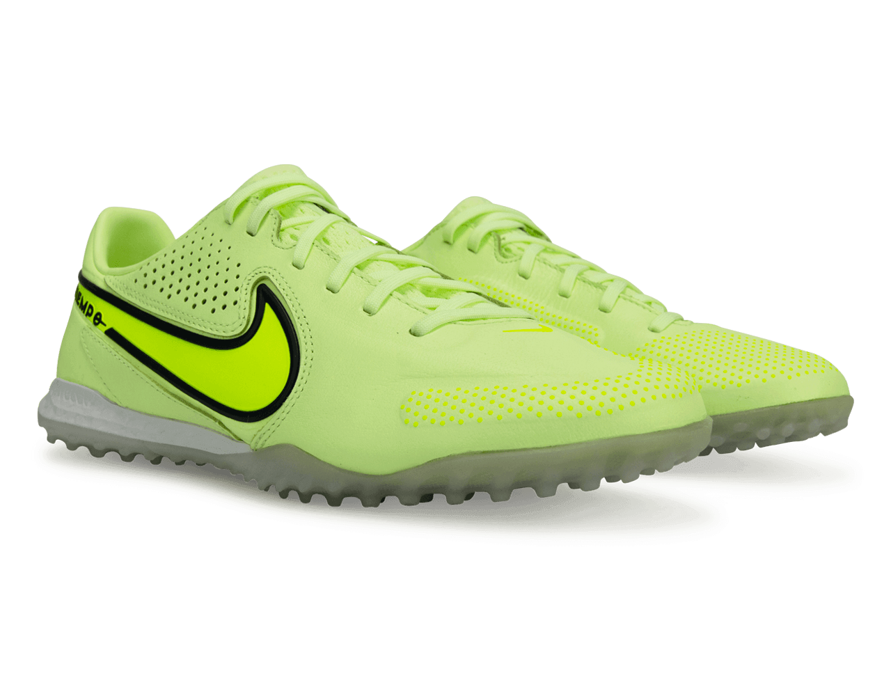 Nike Men's React Tiempo Legend 9 Pro TF Volt/White、mySite、noshort