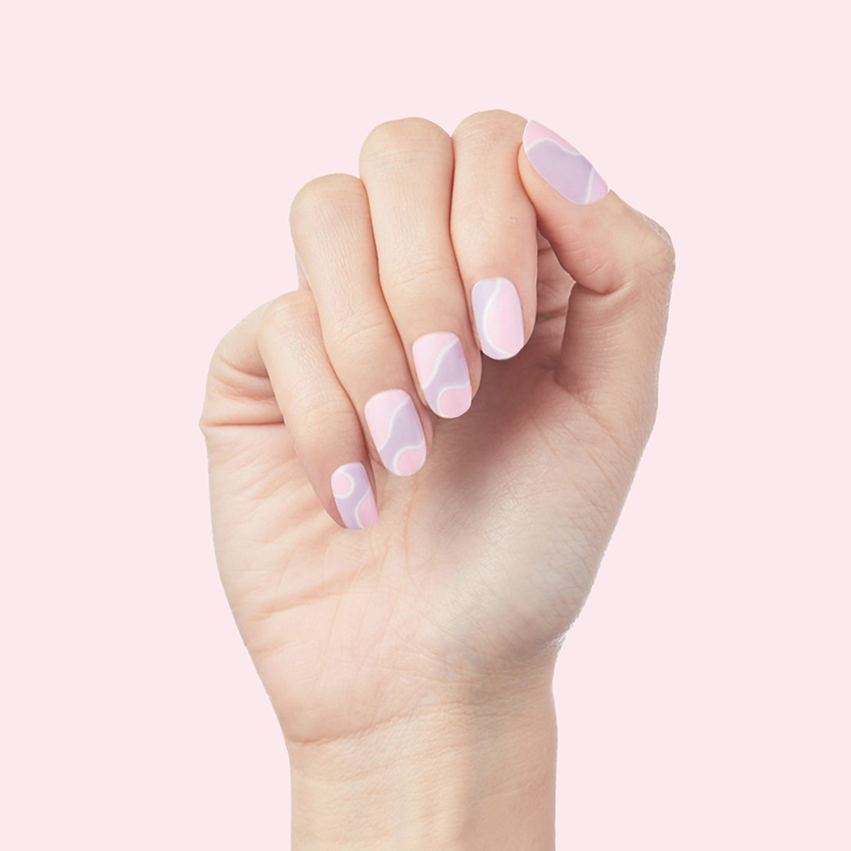 Groovy Swirl - Press-On | Short | Round - Part of Set、mySite、solidvoid