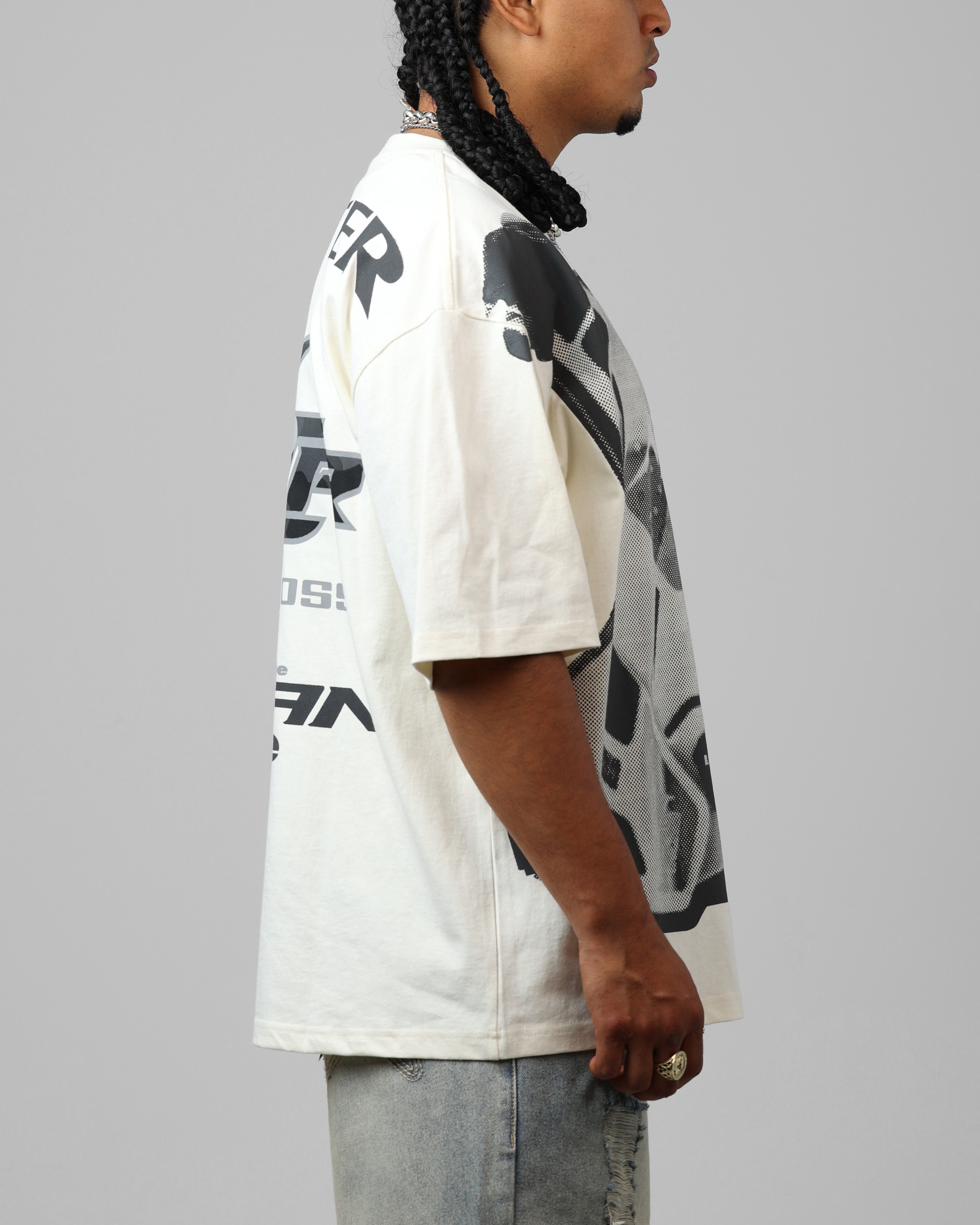 Loiter Motocross Vintage T-Shirt Off White/Grey、mySite、zt4zffjzw