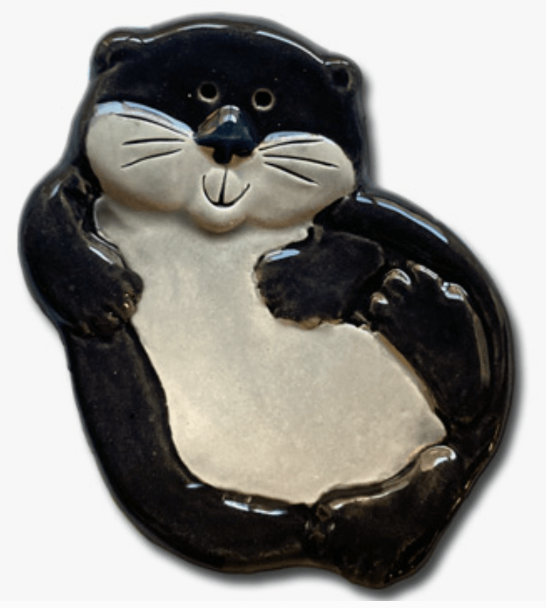 Handmade Ceramic Nature Lover's Trinket Dish-Turtle, Sloth, Otter、mySite、g9winljtr