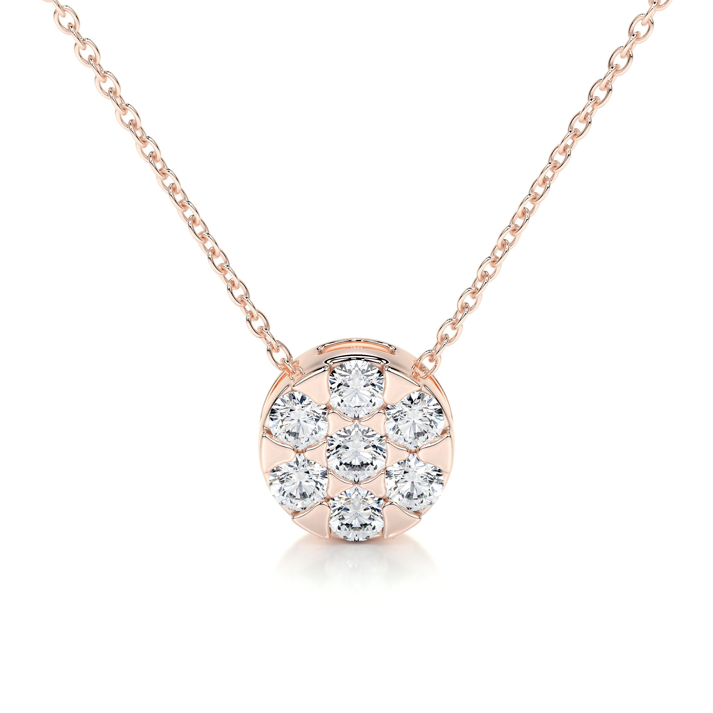 Josie Lab Grown Diamond Pendant (0.50 Carat) -14K Rose Gold、mySite、hinf8tx79