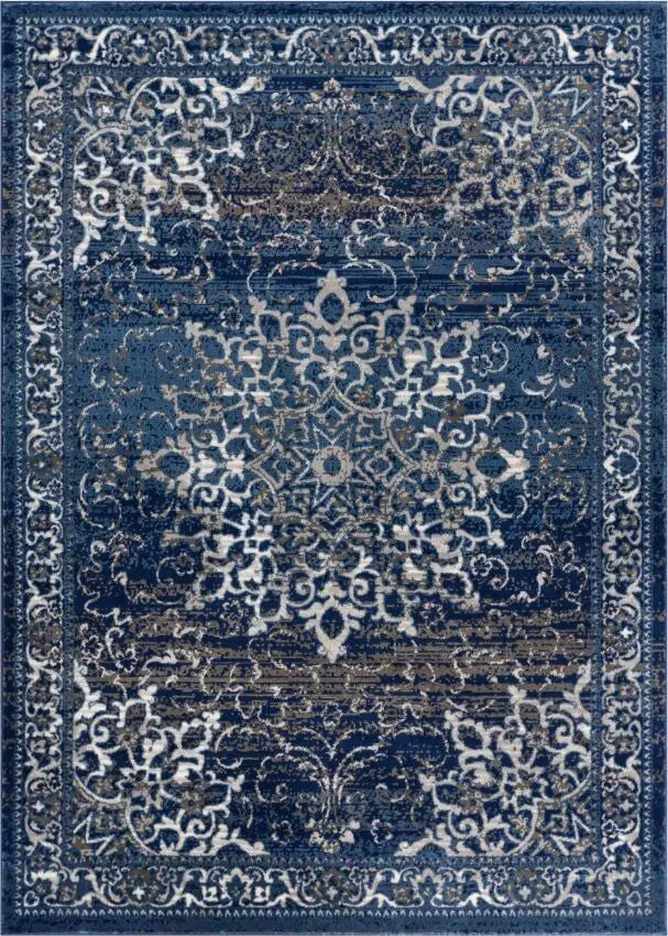 Sultana Blue Vintage Floral 5'3 x 7'3 Rug、mySite、gigharbornorthrealestate
